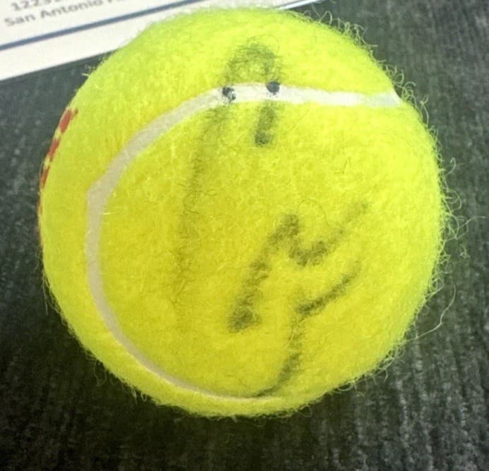 Carlos Alcaraz SIGNED US Open Autographed TENNIS BALL Auto w/ COA & Proof !!