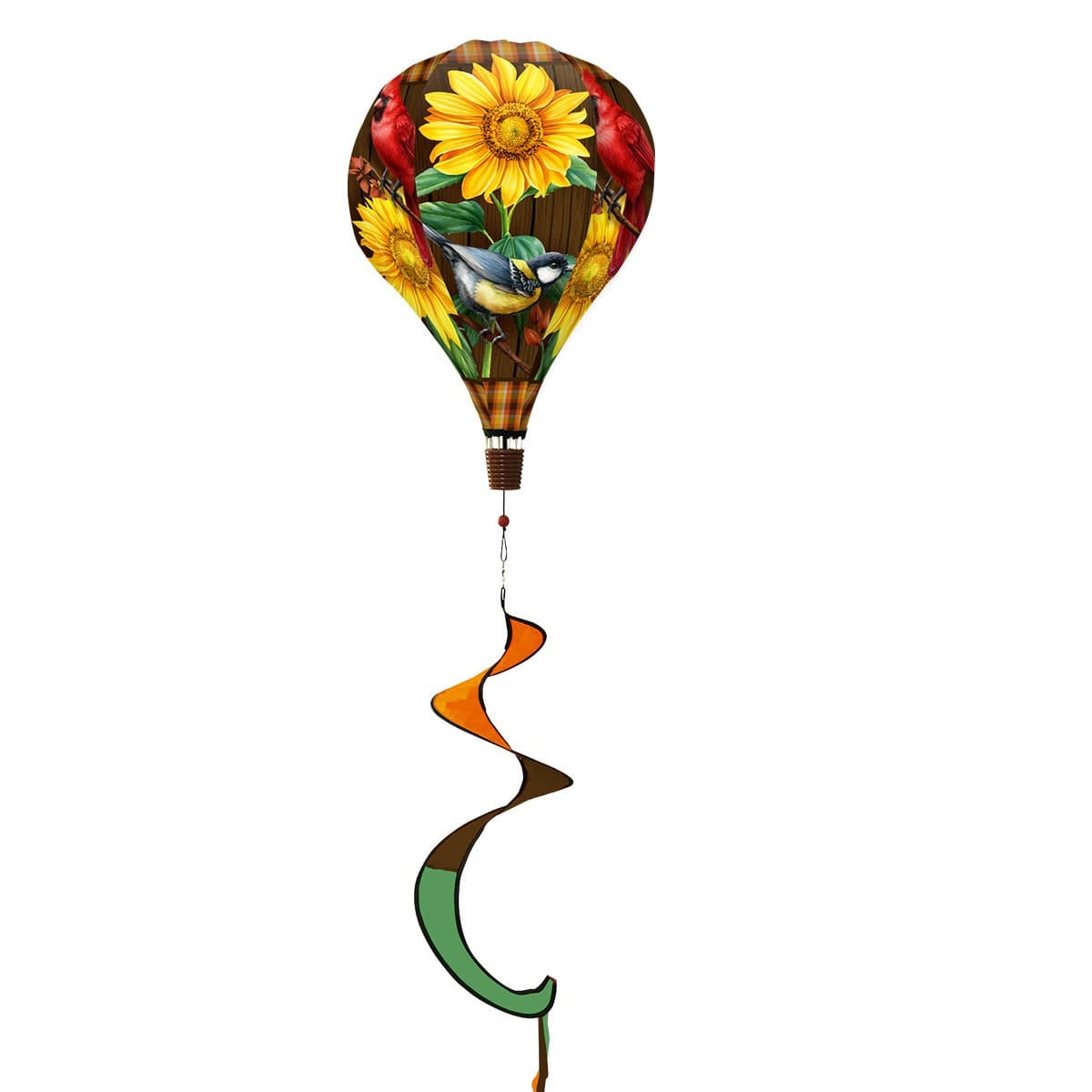 Briarwood Lane Fall Birds and Sunflowers Hot Air Balloon Spinner