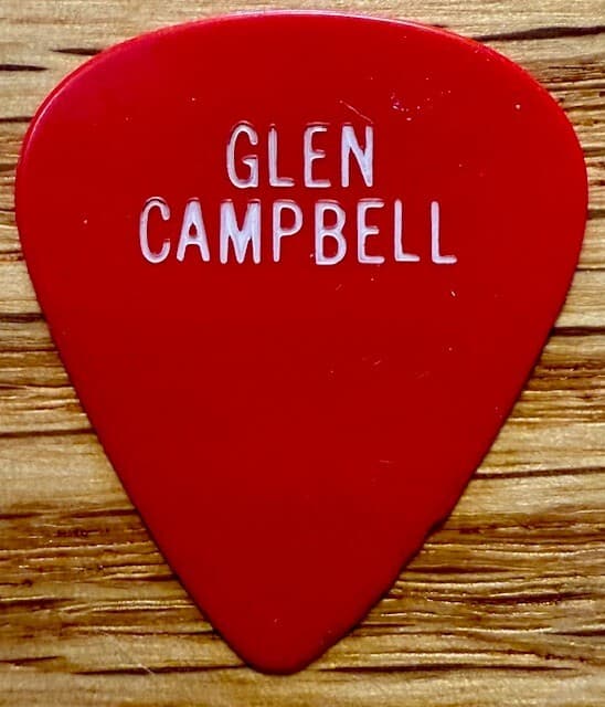 GLEN CAMPBELL / 1970'S / ONE SIDED / VINTAGE! / AUTHENTIC TOUR GUITAR PICK