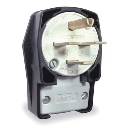Hubbell Wiring Device-Kellems Hbl8432c Straight Blade Plug, 15-30P, 30 A, 250V