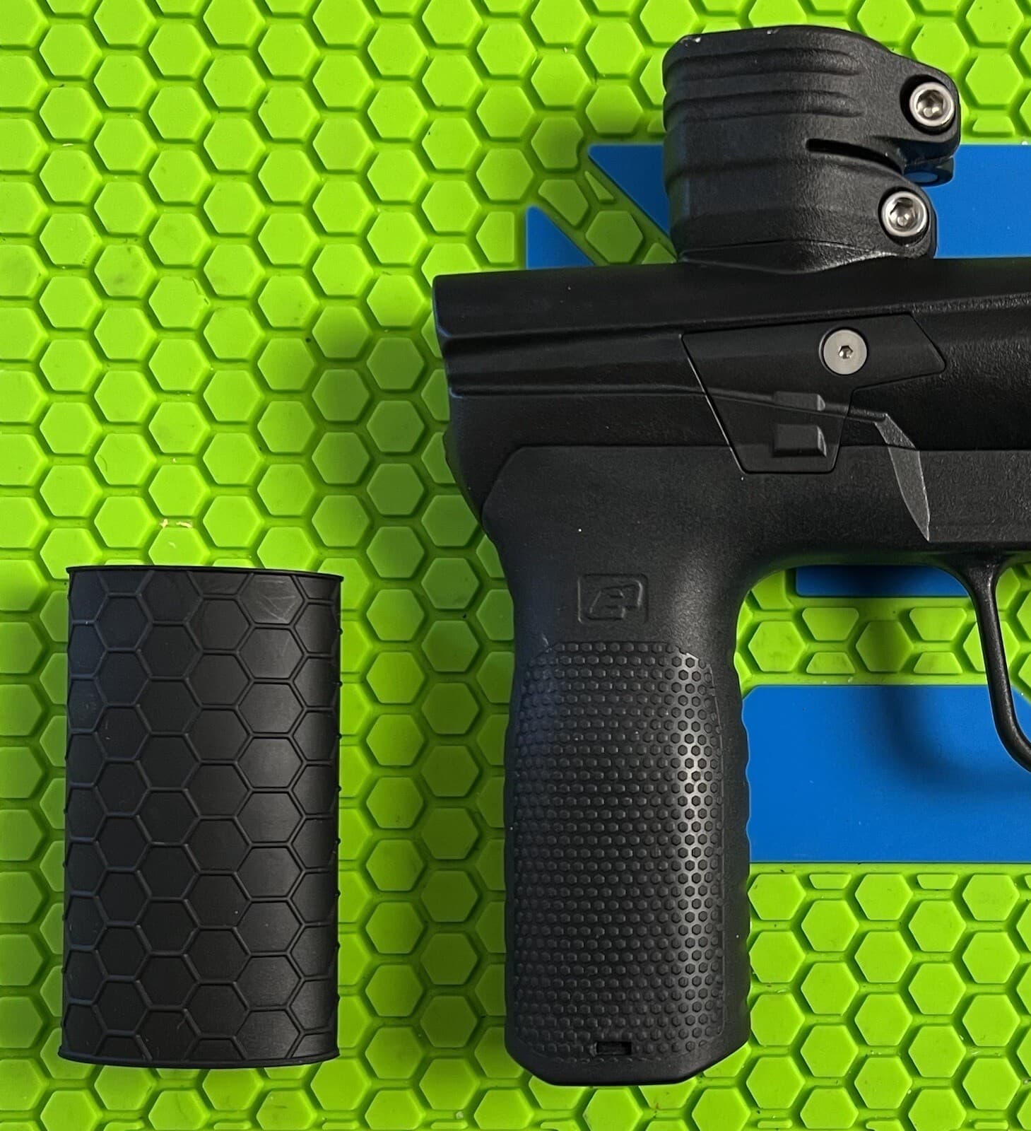 PLANET ECLIPSE EMEK ETHA 2/3 RUBBER FOREGRIP COVER- BLACK - NEW- PAINTBALL GRIPS