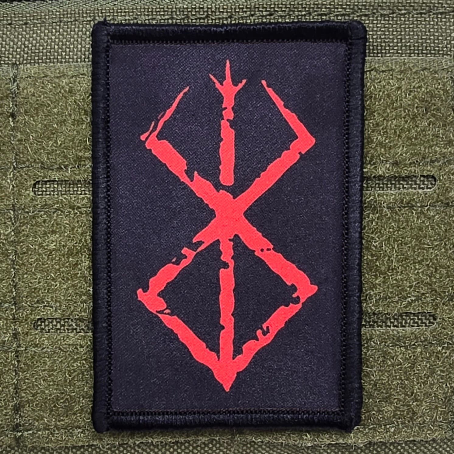 Brand Of Sacrifice Patch Moral Tactical Berserk Meme Manga Hook & Loop 3x2
