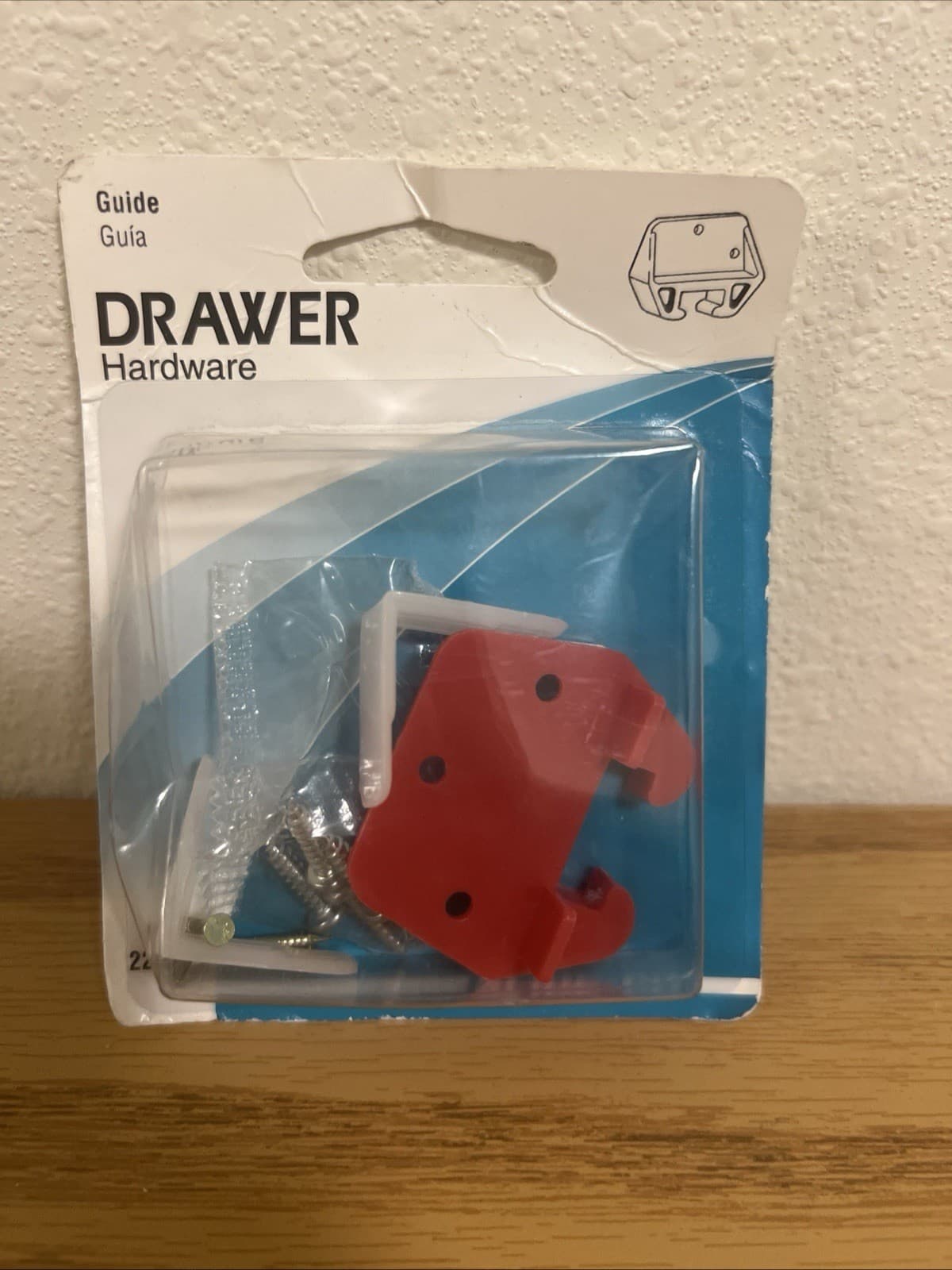 Prime-Line 22486 1/4 In. x 7/8 In., Red Drawer Guide Kit (Single Pack)