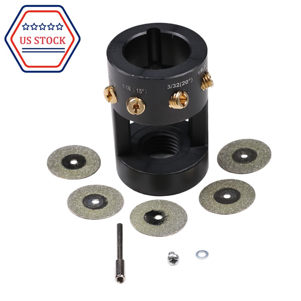 Tungsten Grinder W/ Sharpener Multi-Angle &Offsets Head Tool Fit For TIG Welding