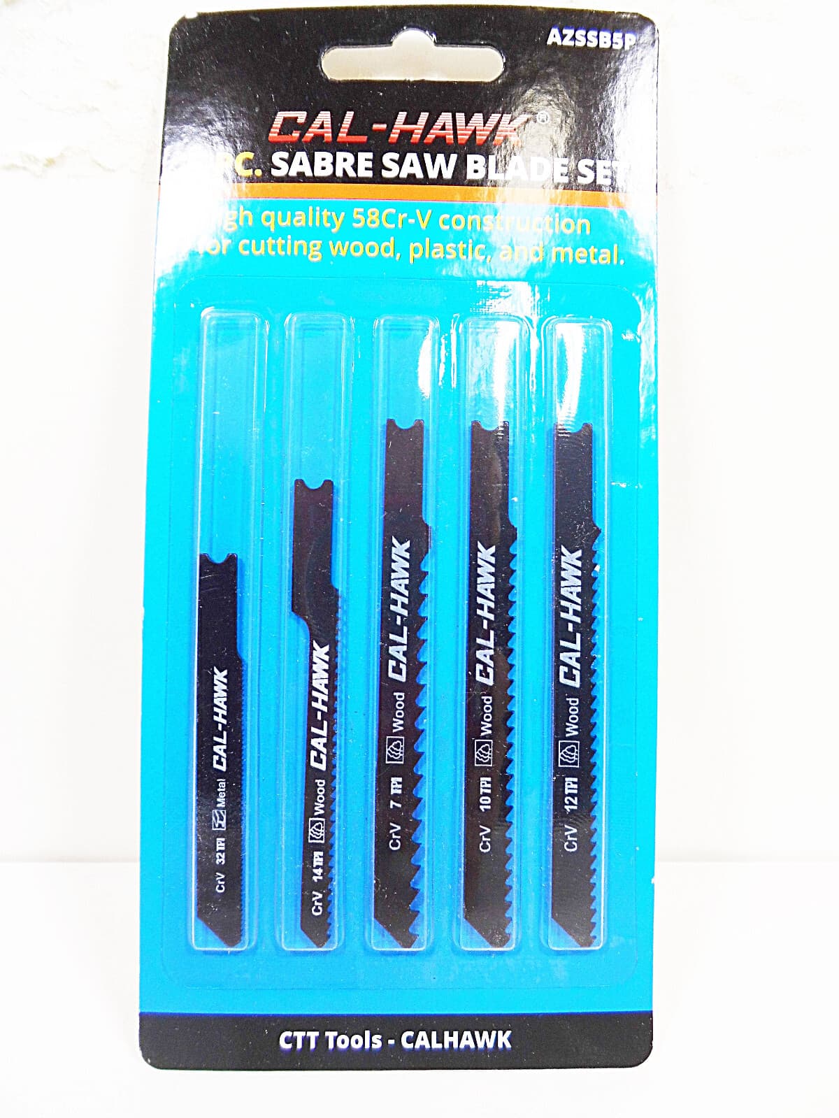 Jigsaw Blades Sabre Scroll Saw 5 pc Set for Wood Plastic Metal Blade Sets Jig