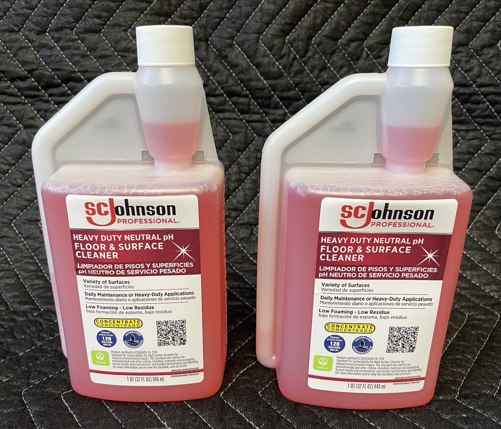 2 Bottles SC Johnson Professional Heavy Duty Neutral Floor Surface Cleaner 32oz