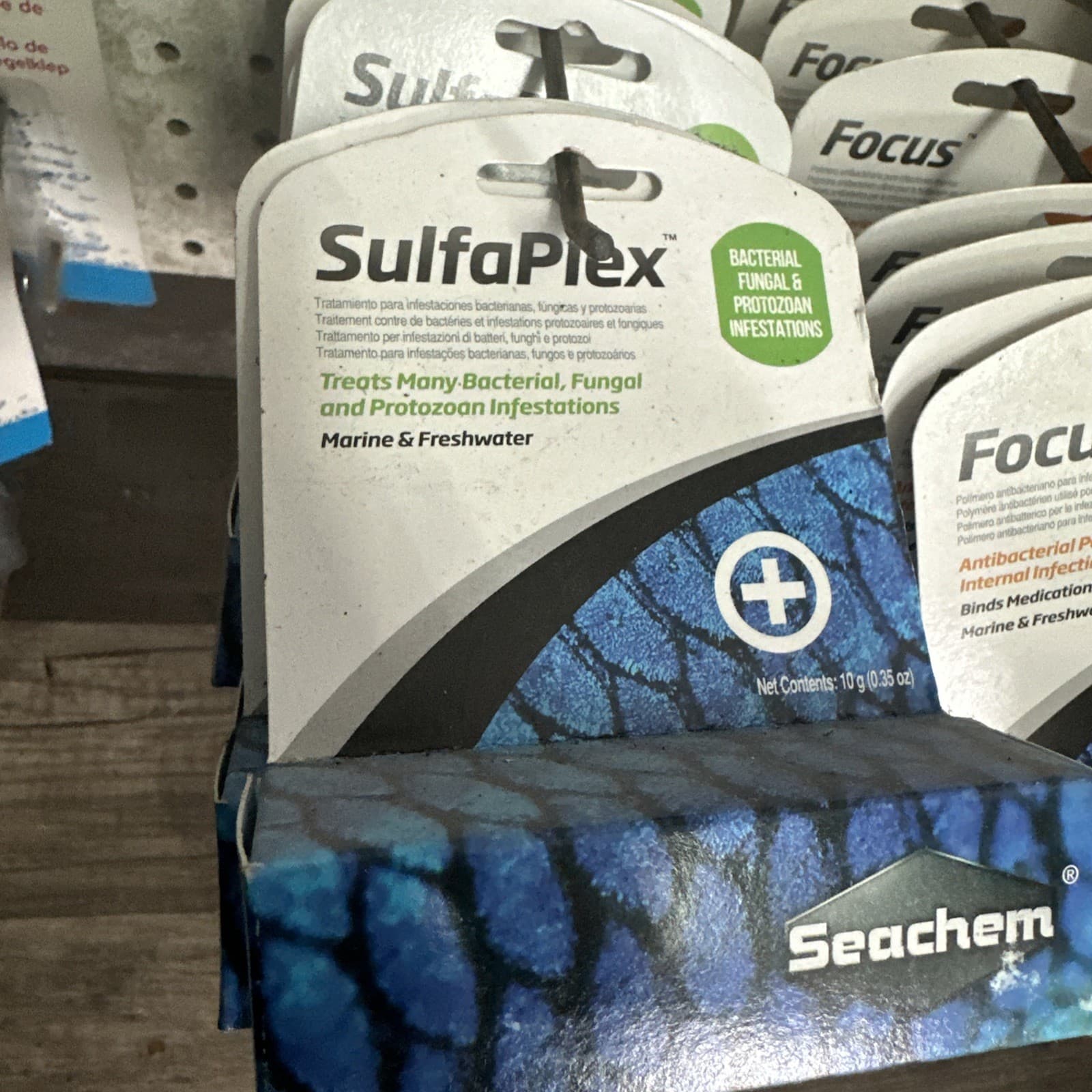 4 x SEACHEM SULFAPLEX BACTERIAL FUNGAL FISH MEDICATION 10 GM 4 Pack