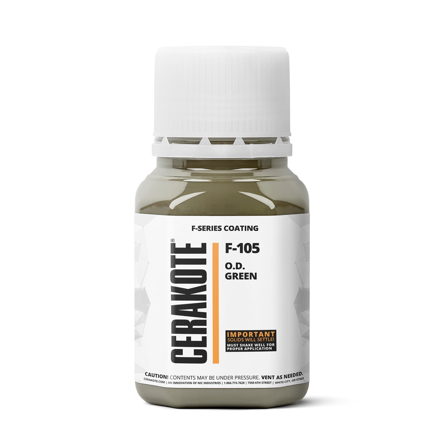 CERAKOTE F-SERIES O.D. GREEN (4 oz) F-105T – Fast Curing, (Part B) Included