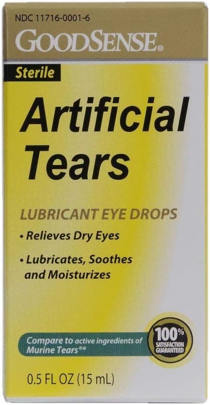 Goodsense Artificial Tears Lubricant Eye Drops Dry Eye Relief 0.5 Ounce