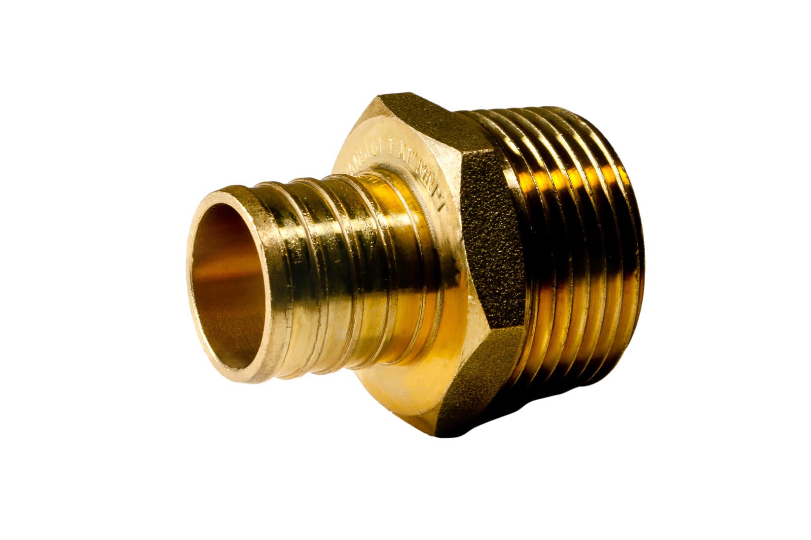 25 Pcs XFITTING 1" Pex x 1" Male NPT Threaded Adapter, Lead Free Brass