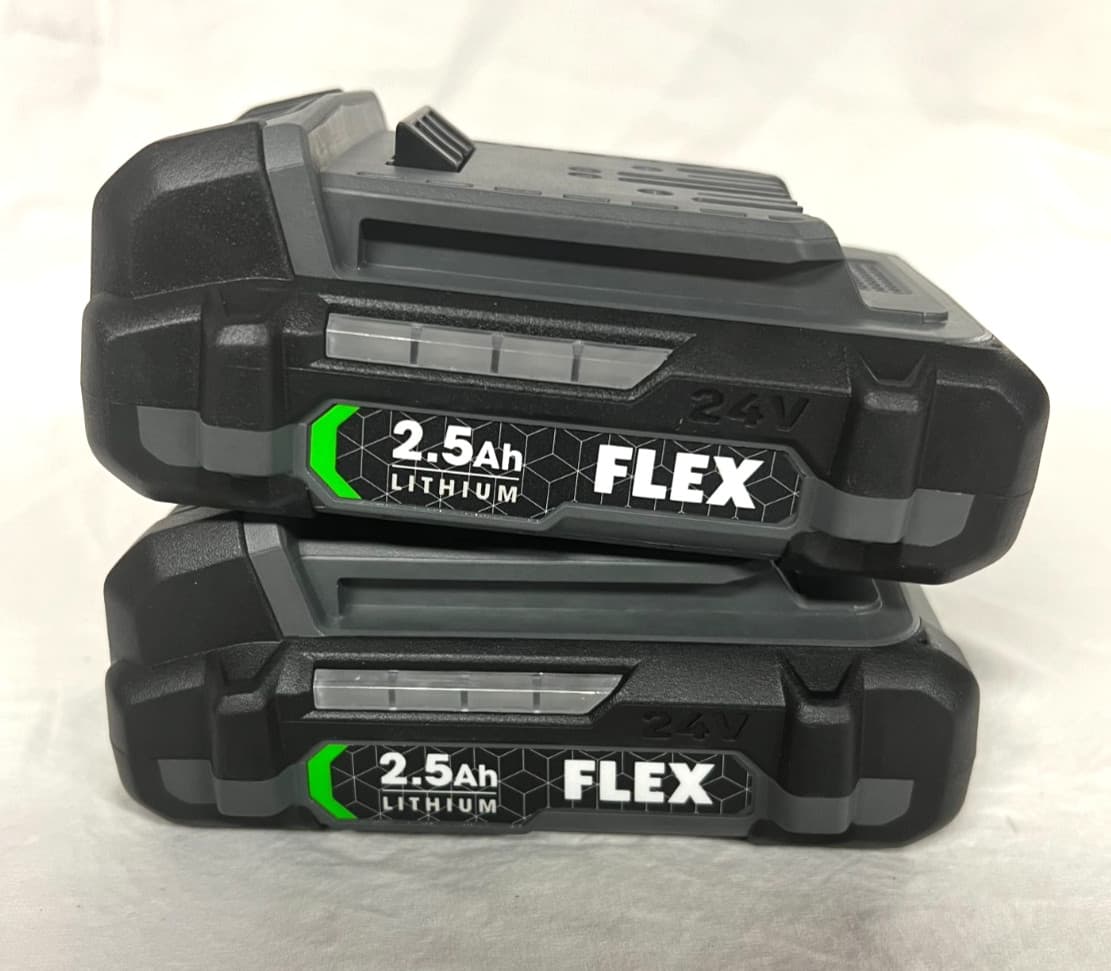 (2) FLEX (2.5 Ah Batteries FX0111 (New From Larger Kit)