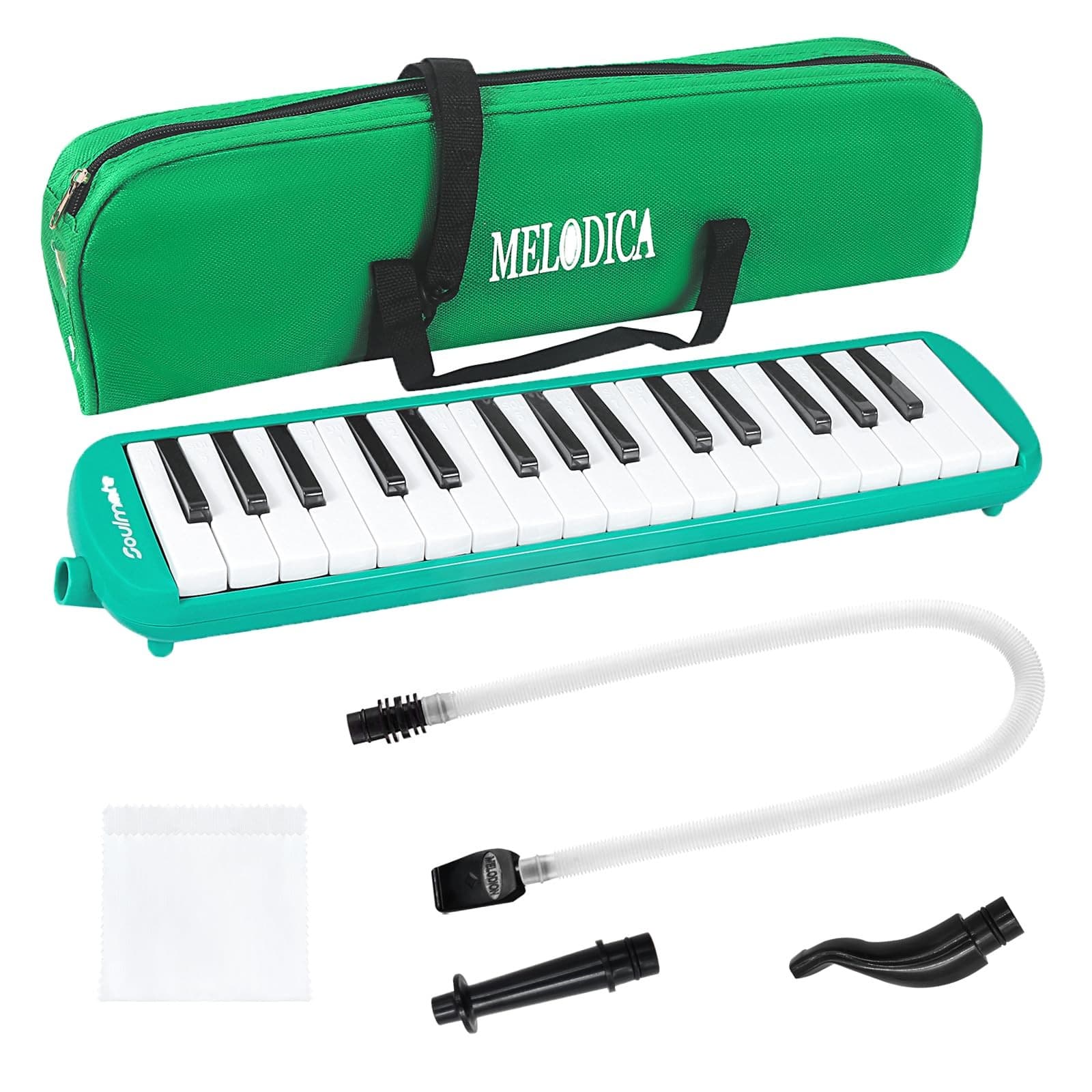 Melodica Instrument 32 Keys Double Mouthpiece Air Piano Keyboard Musical Inst...