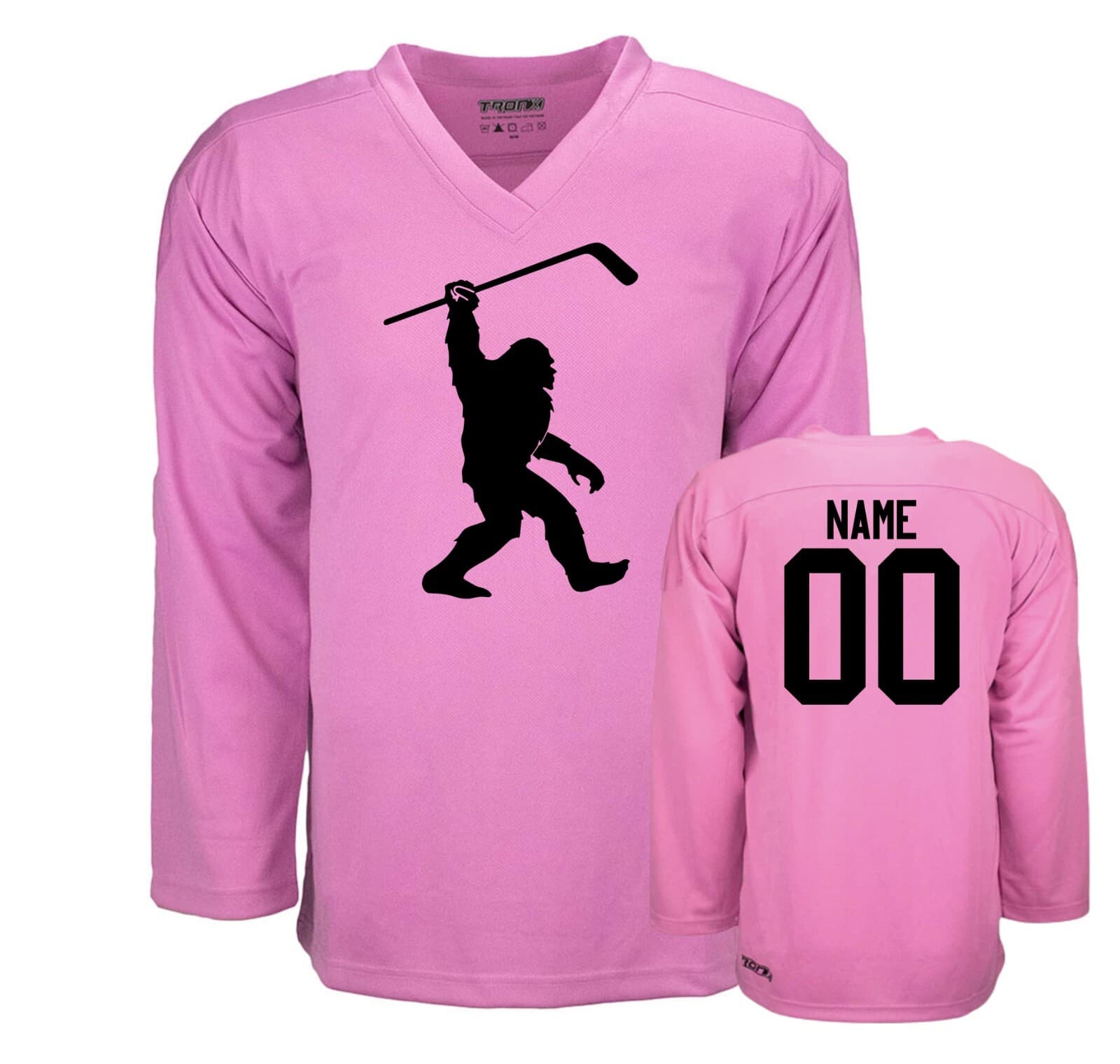 Bigfoot Yeti Ice Hockey Jersey with Your Name & Number on the back