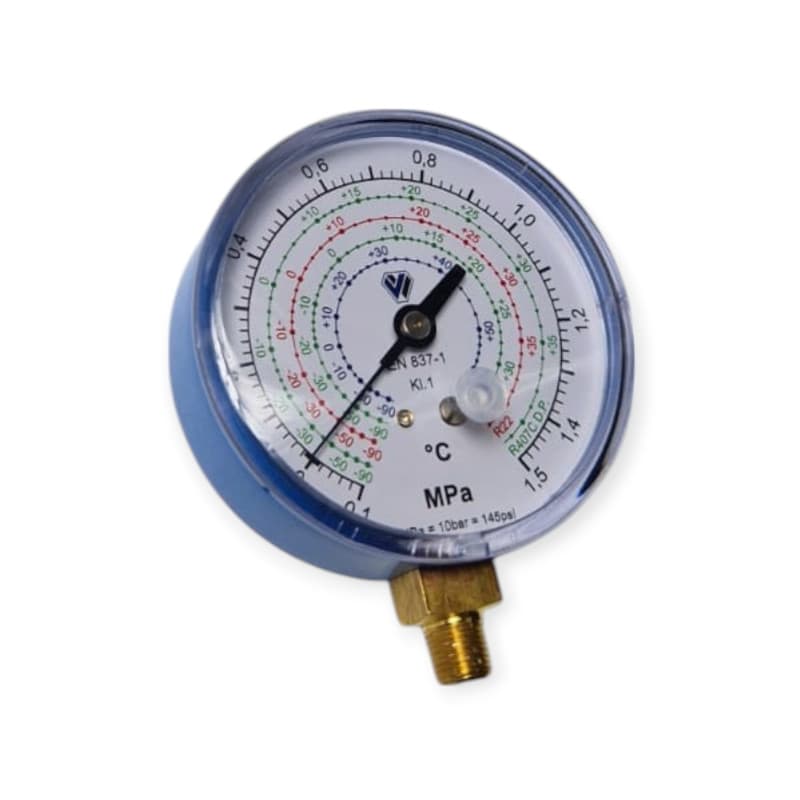 MANOMETER Ø 80 LOW PRESSURE 1/8 "NPT -1/35 GAS R22 R407 R404 R134 CONDITIO