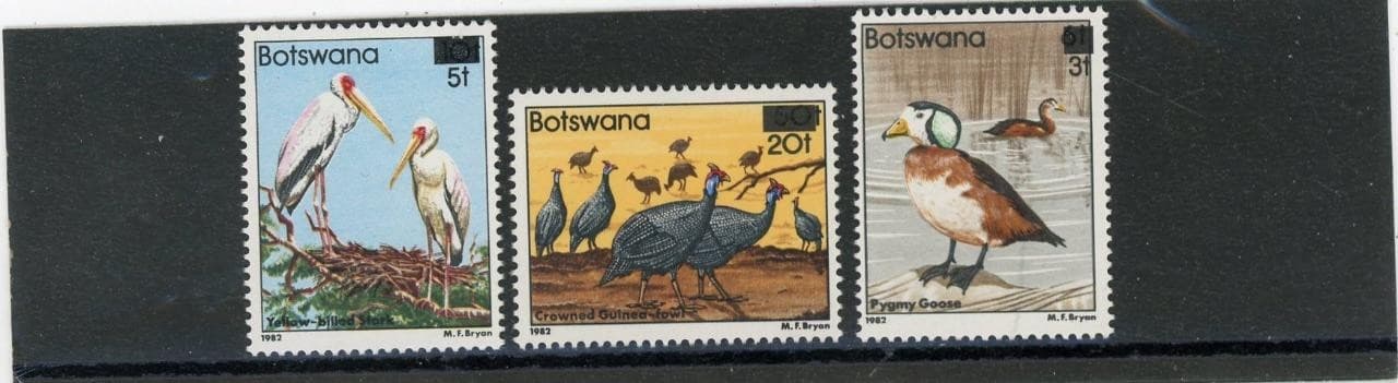 Botswana 1987 Birds Scott# 401-3 Mint LH
