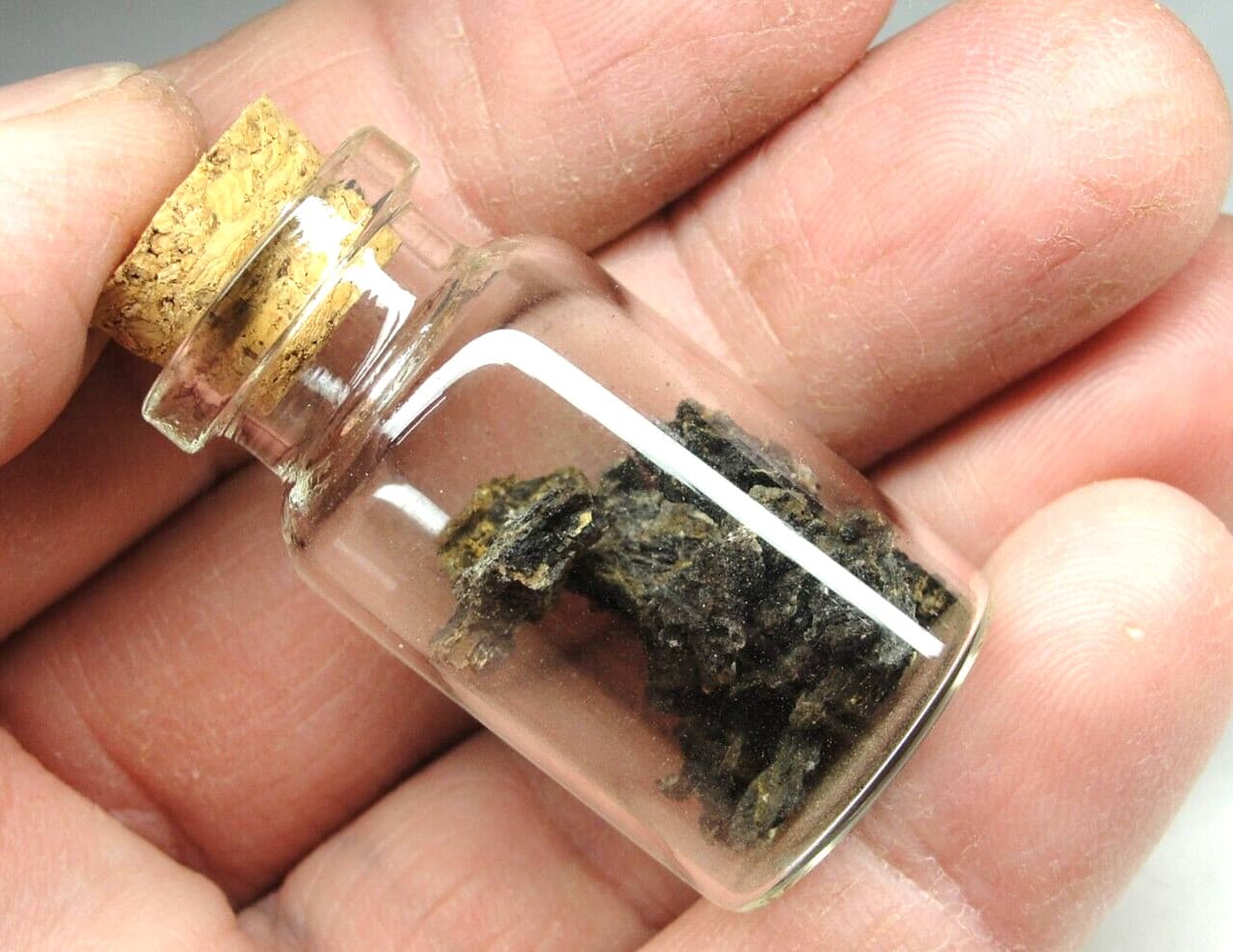 Rare KT Boundary Material - Glendive Montana Area - New Glass Vial - Fragments