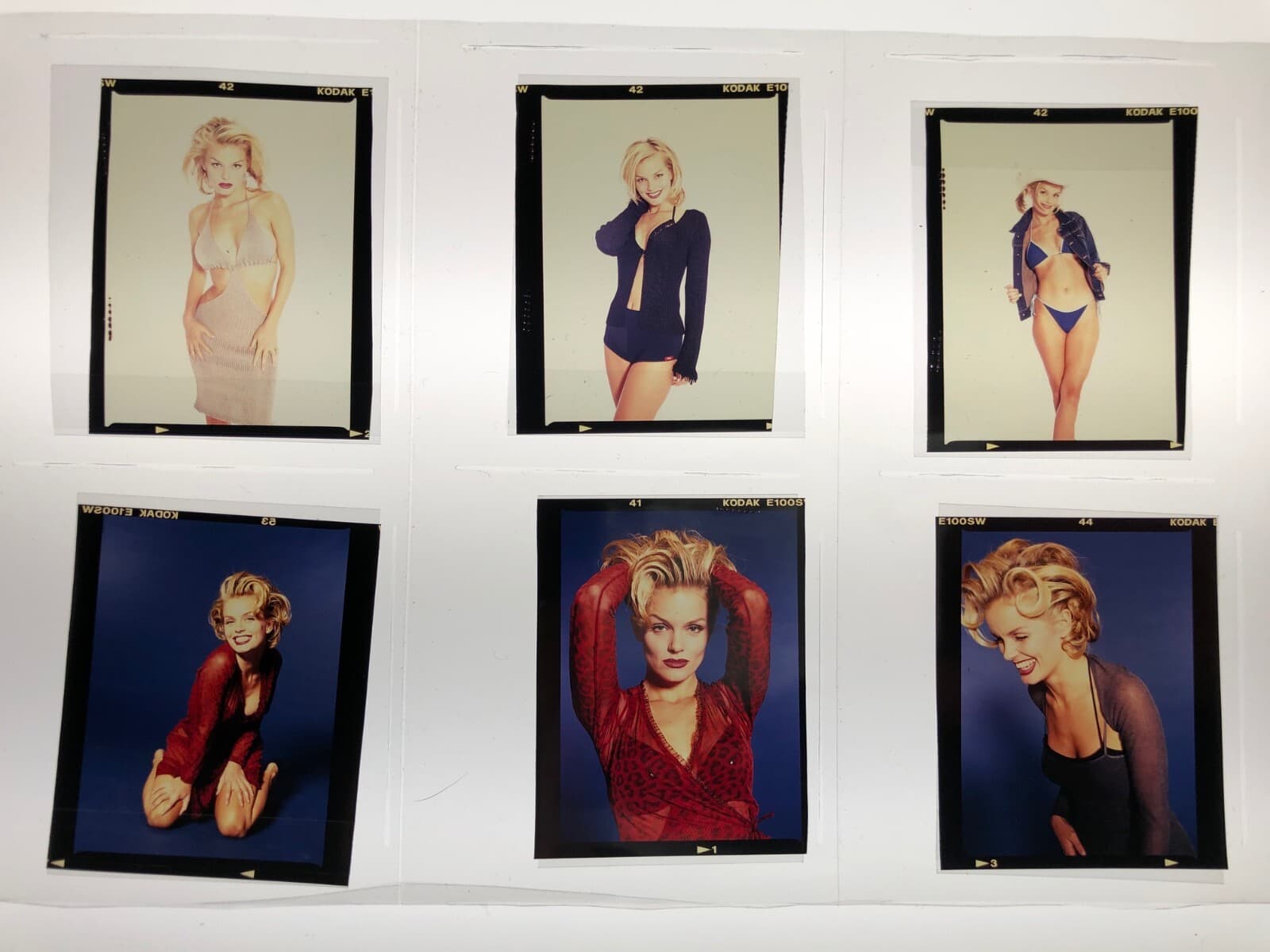 Kelly Packard Sexy Baywatch Photo Shoot Pin Up Original Camera Negatives Lot x 6