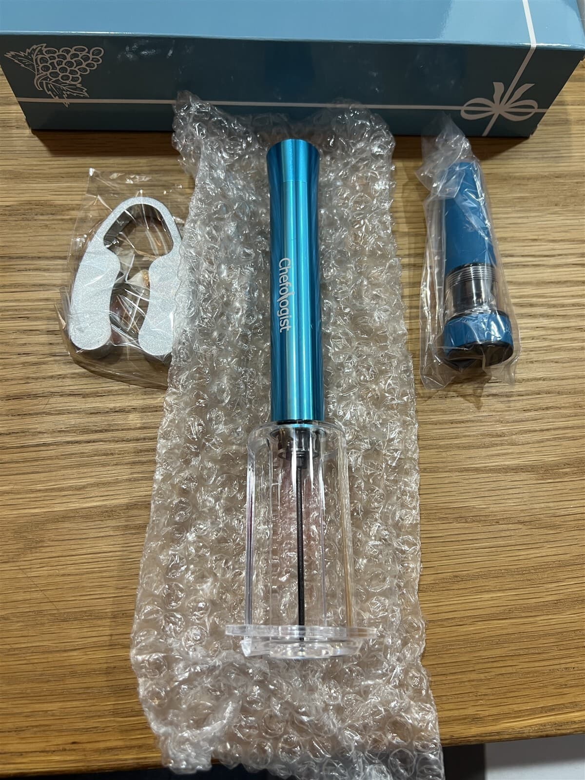 Chefologist Air Pump Wine Opener - Teal New