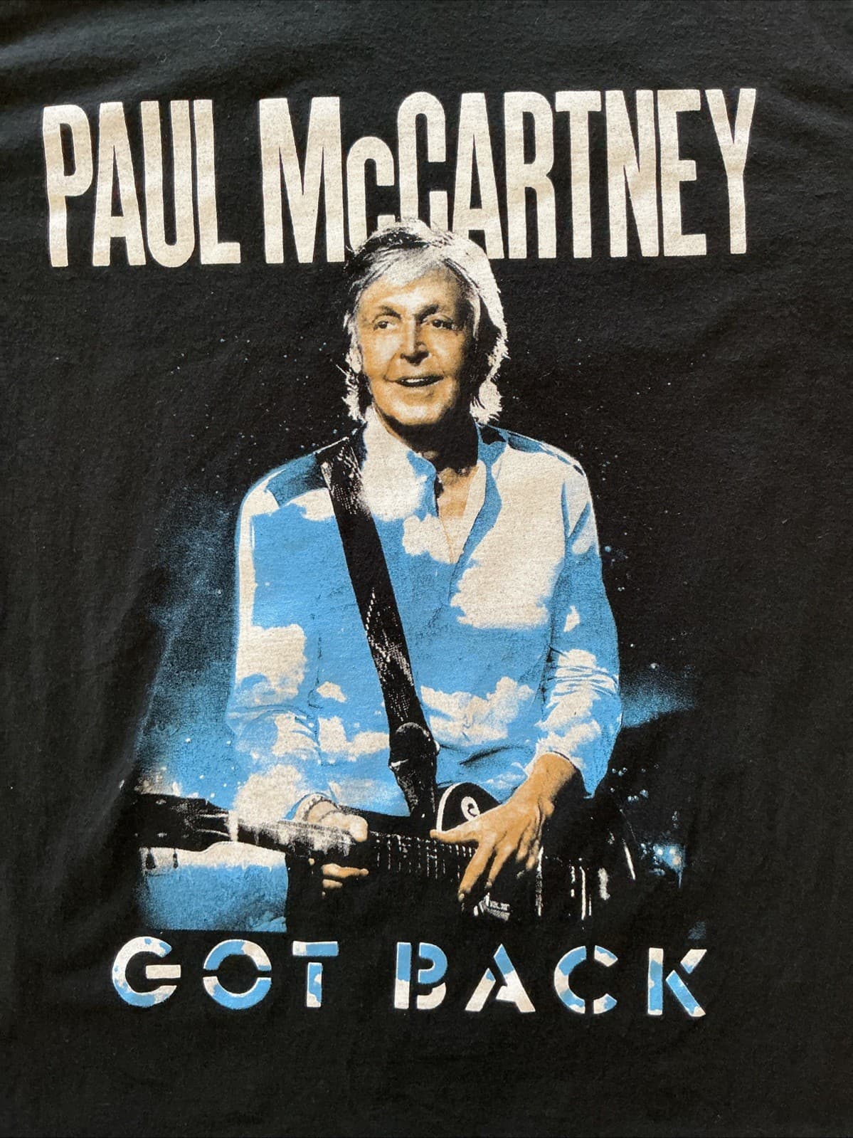 Paul McCartney 2022 Got Back Tour Concert Shirt W/Tour Dates Preowned Very Good