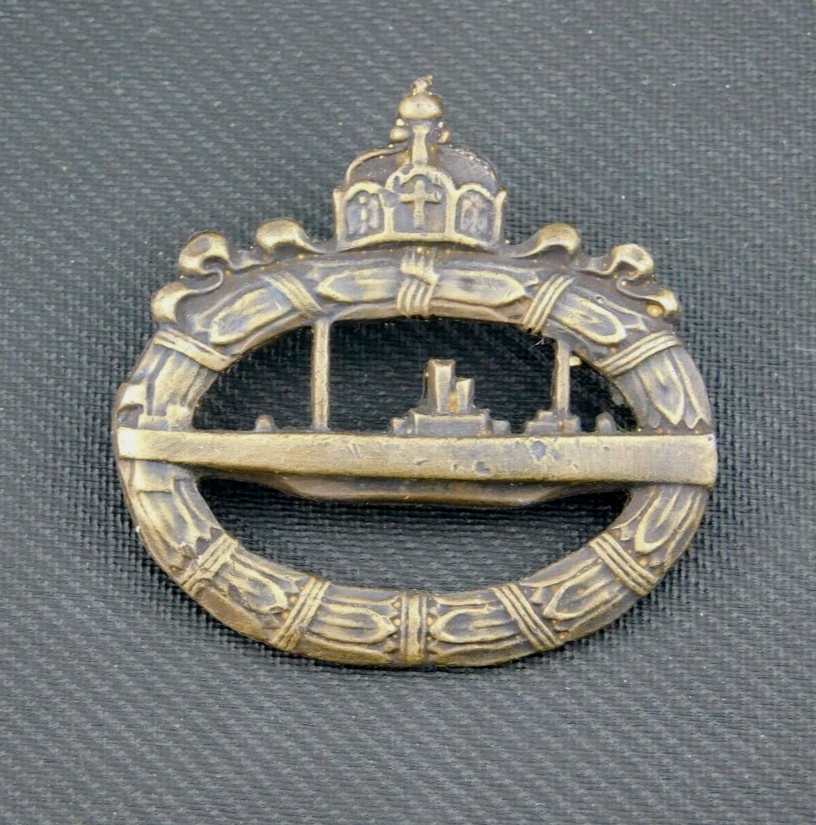 3129 WW1 U-BOOT BADGE GERMAN KAISERLICHE MARINE KRIEGSABZEICHEN 1918 IMPERIAL