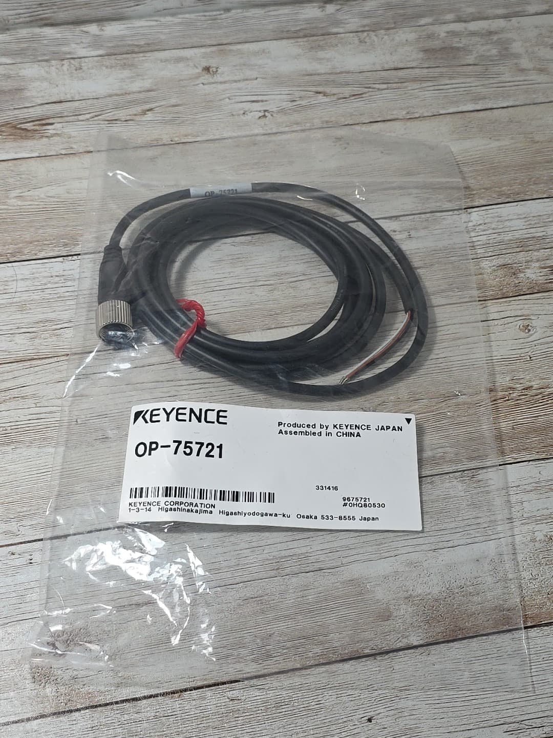 OP-75721 Keyence NEW In Box M12 4-Pin Switch Sensor Cable Cordset OP75721