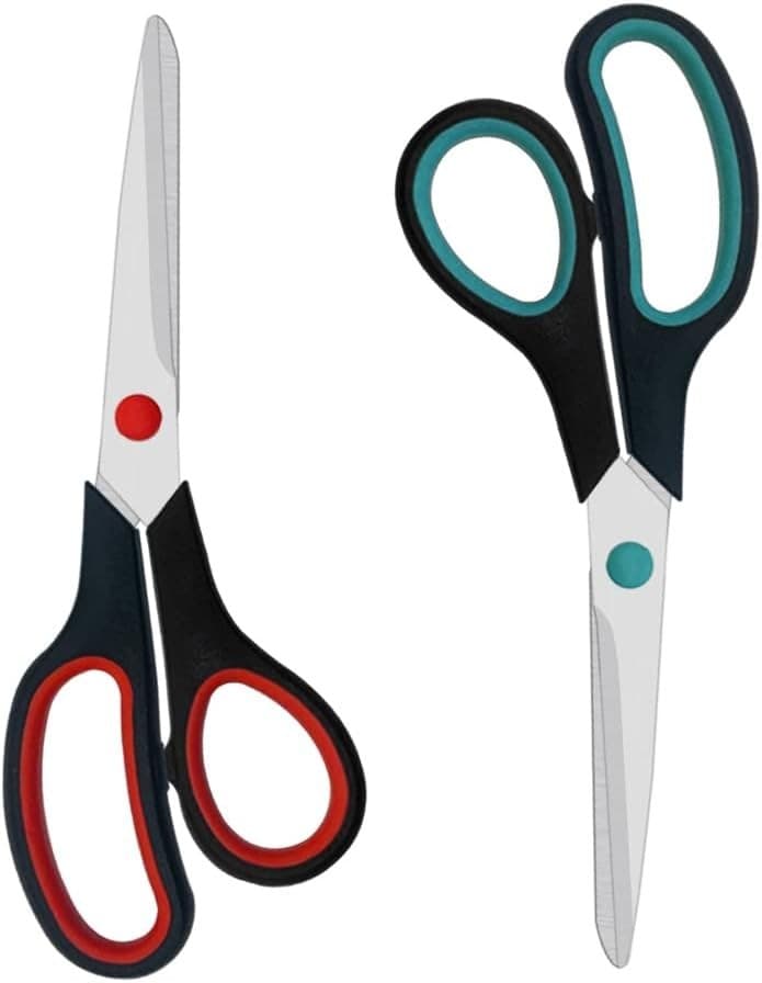 Scissors 1 or 2 Pack 7.5 inch Scissors for Office and Home, Scissors All Purpose