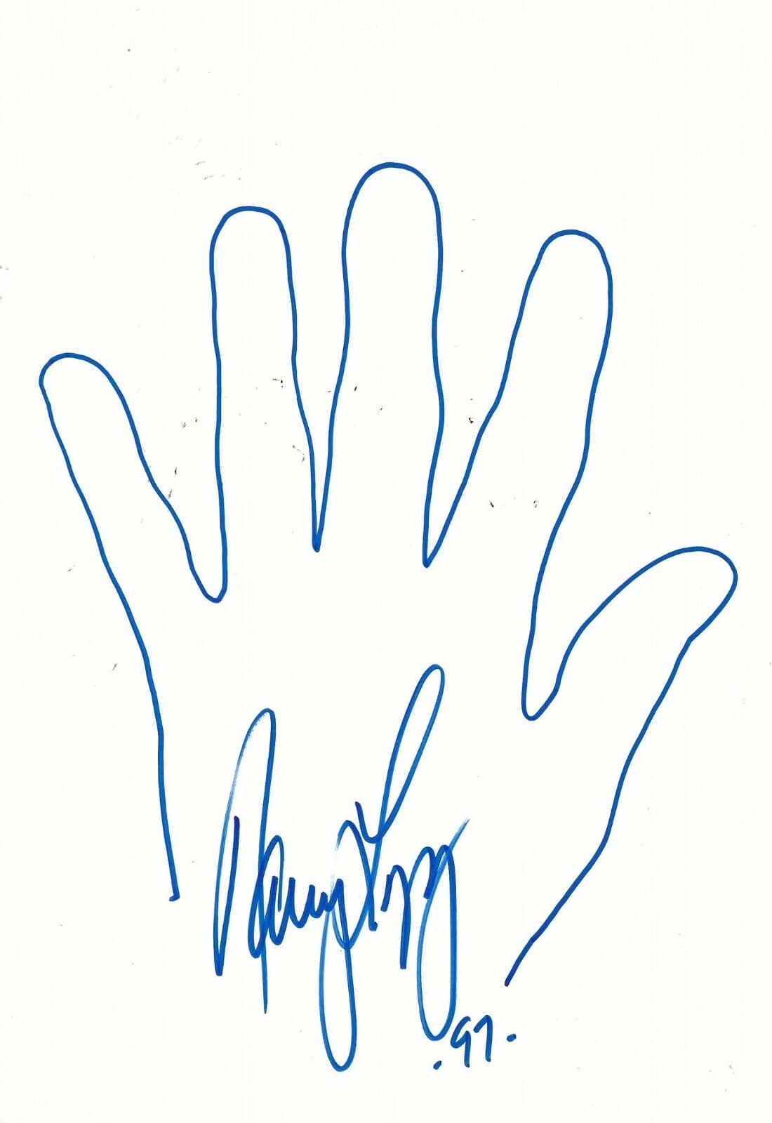 Hand Sketch Drawing Signed: Nancy Lopez 6x9