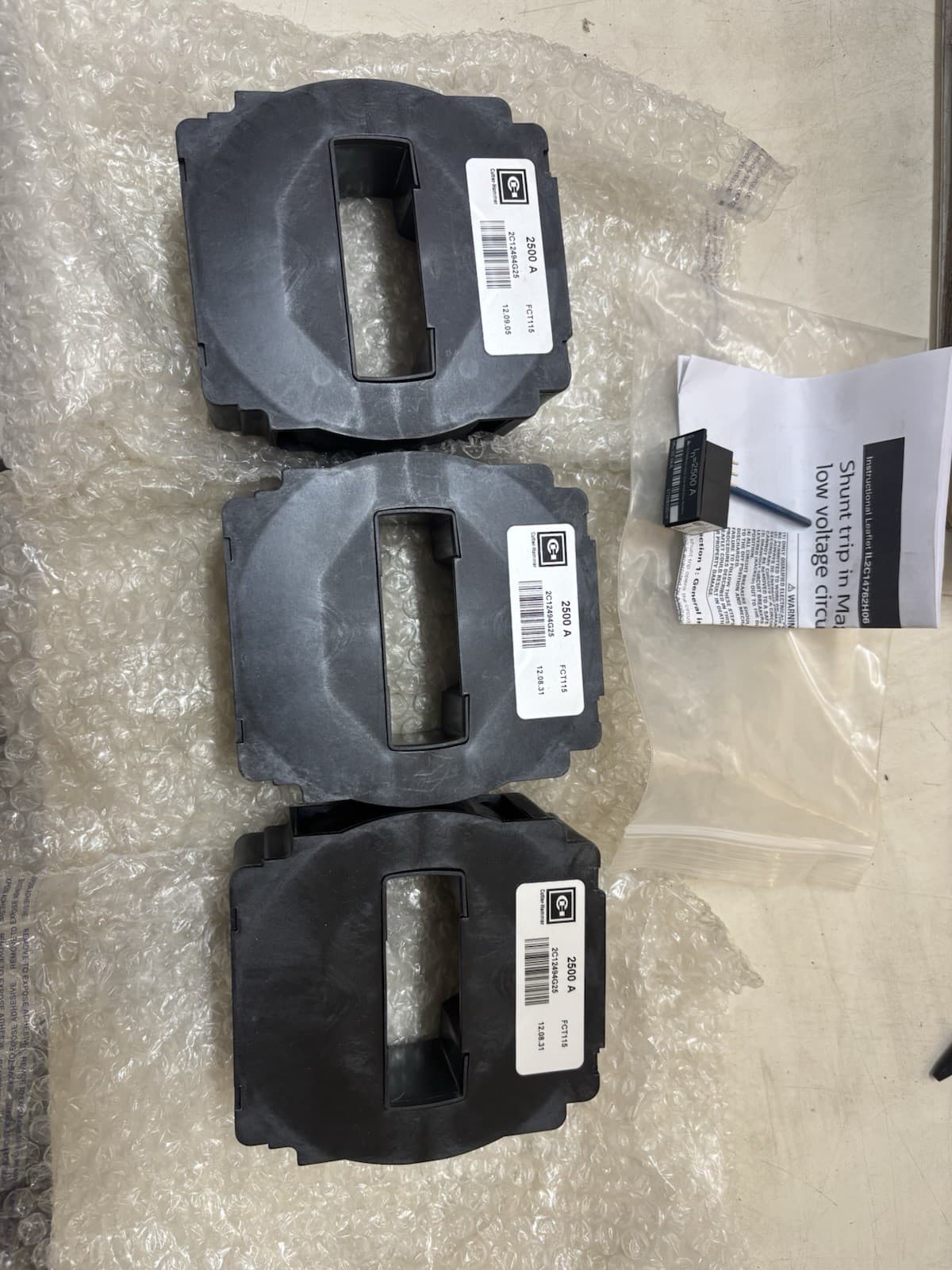 Eaton Cutler-Hammer M3SRG2500 Sensor/Rating Plug Kit 2500 Amp 3 Pole