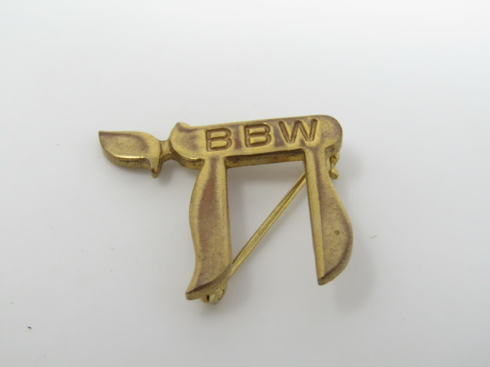BBW B'NAI B'RITH WOMEN Chai Jewish Pin Nice Quality Vintage