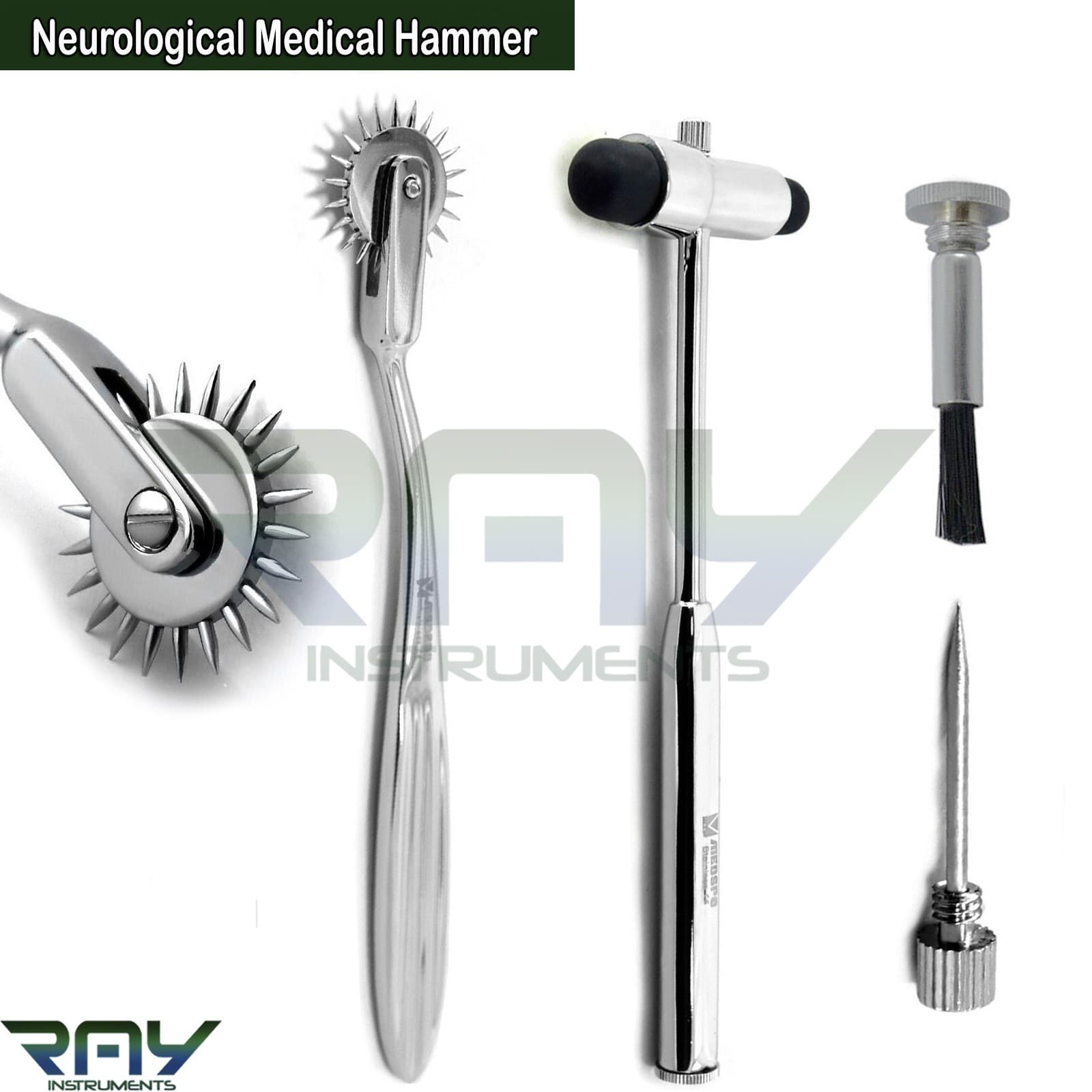 2 Pcs Medical Neurological Reflex Hammer Diagnostic Surgical Instruments