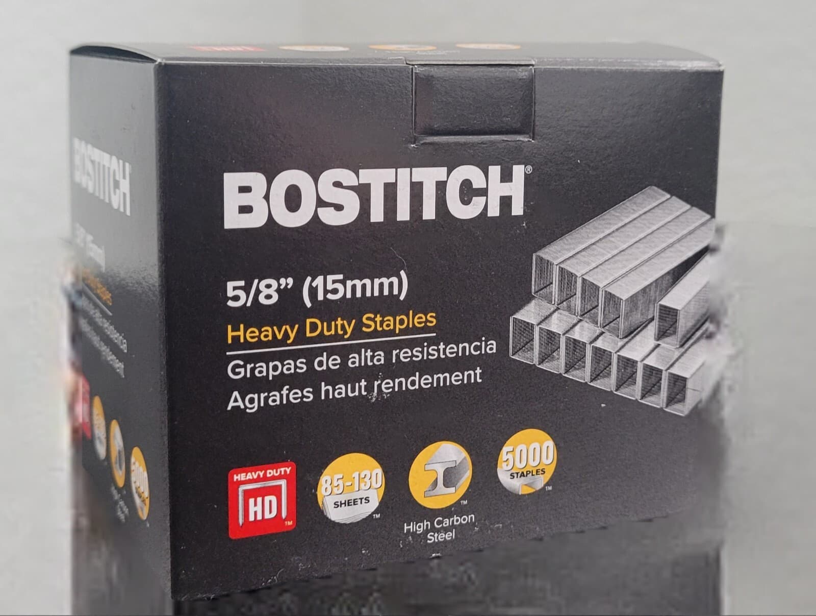 100,000 Staples (20 Boxes) Bostitch 5/8” (15mm) Heavy Duty Carbon Steel