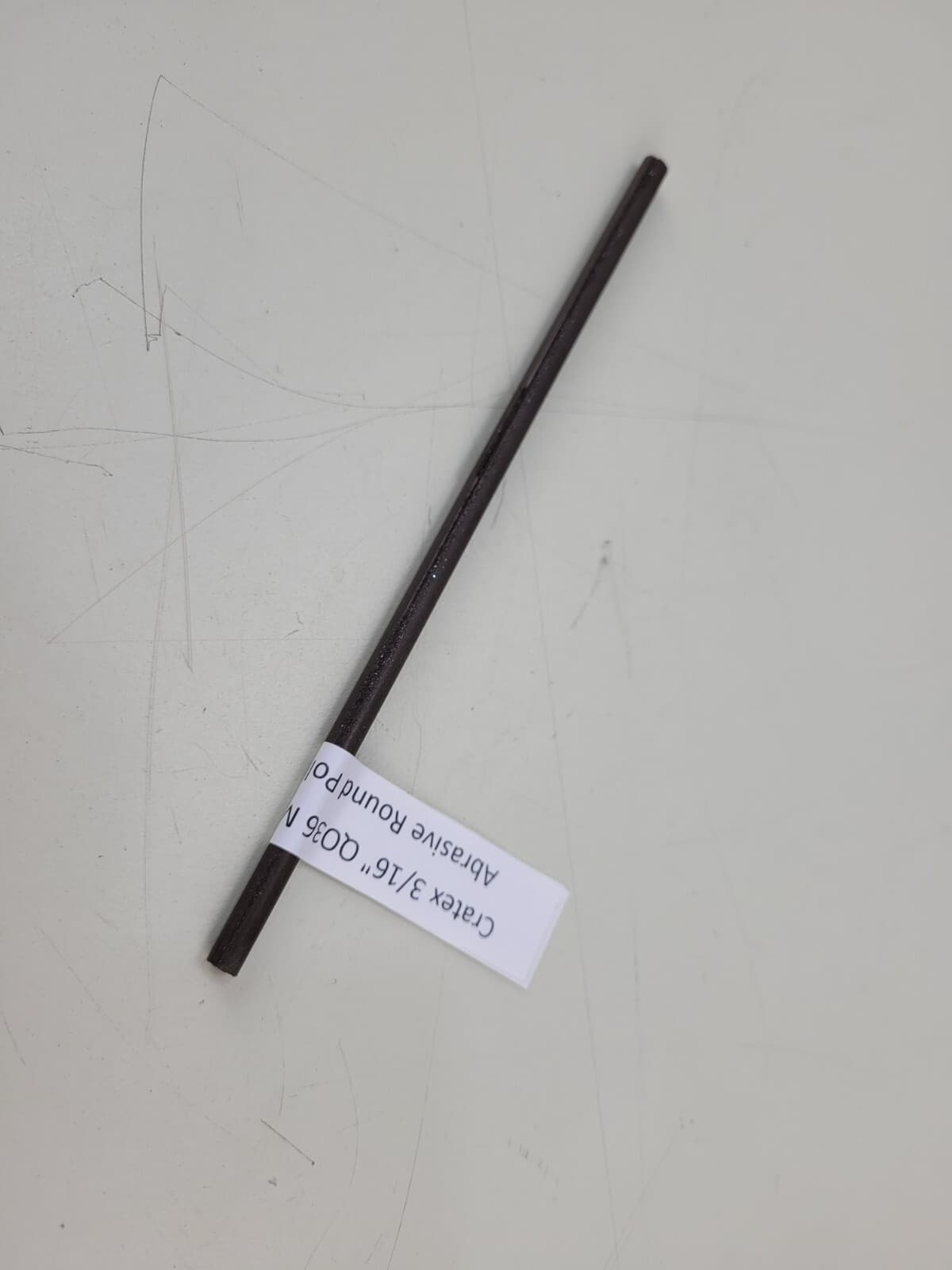 Cratex 3/16" QO36 M Medium Rubberized Abrasive Round Polishing Stick Q036-M