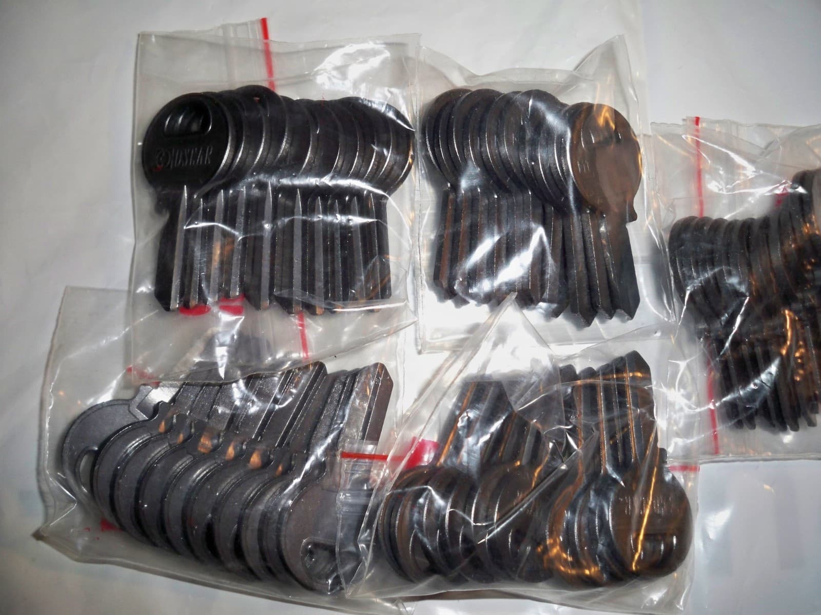 M1 - (50 Ct.) GRAY Lightweight Aluminum Titanium Key Blanks "BLOWOUT SALE"