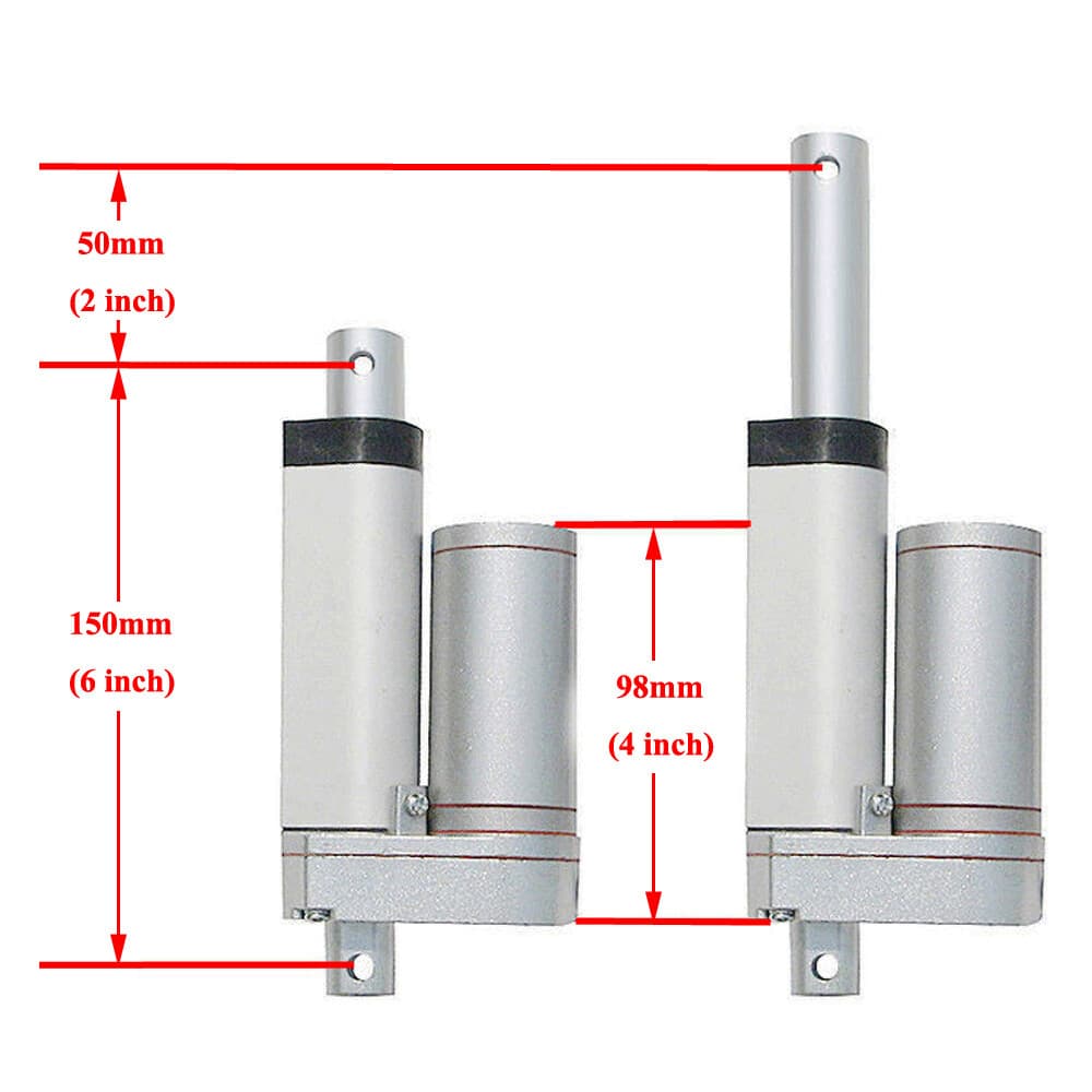 12V 2"-18" Stroke Heavy Duty 12Volt Electric DC Linear Actuator Putter Motors DO