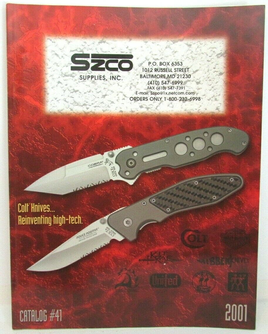 knife knives swords catalog 2001 cat #41 Hibben United 96 pgs many color photos