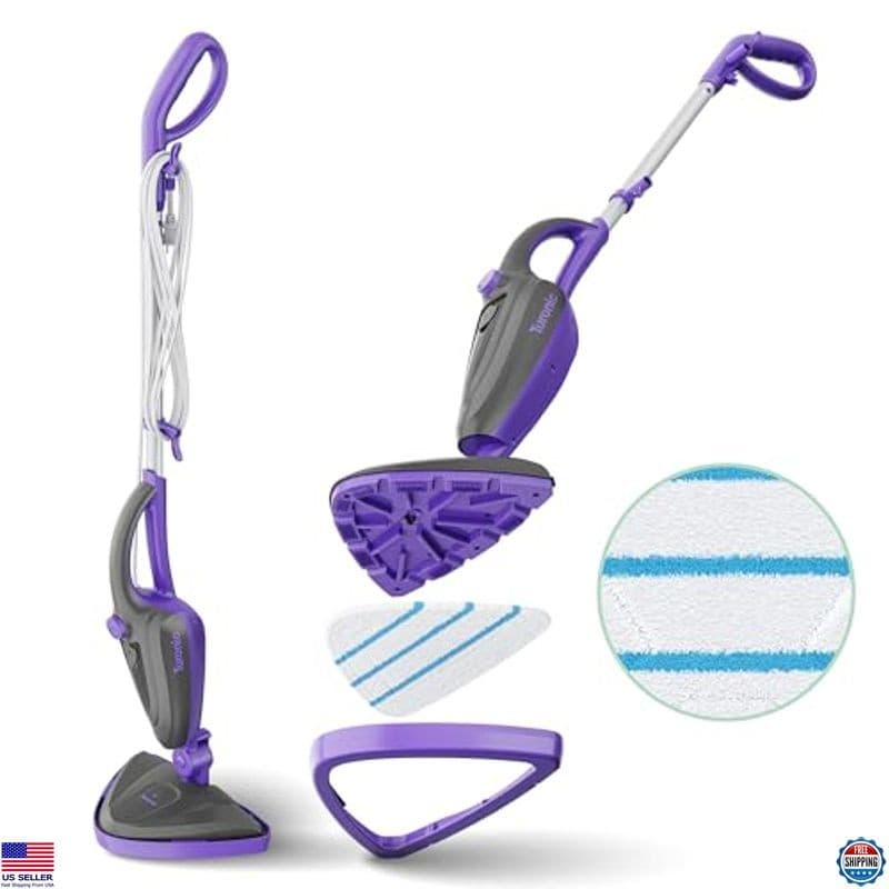 Turonic ST3 10-in-1 Steam Mop - 1500W, 110°C Steam, 25-Min Runtime, Handheld