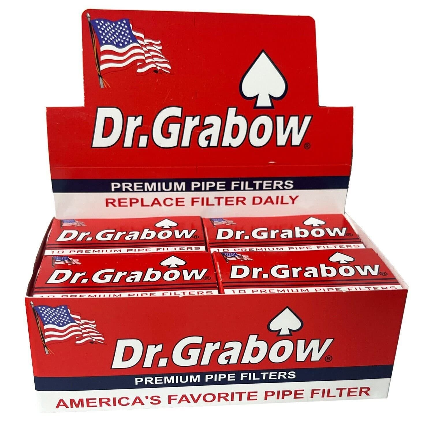 Dr. Grabow Pipe Filters - 12 Boxes of 10 Filters