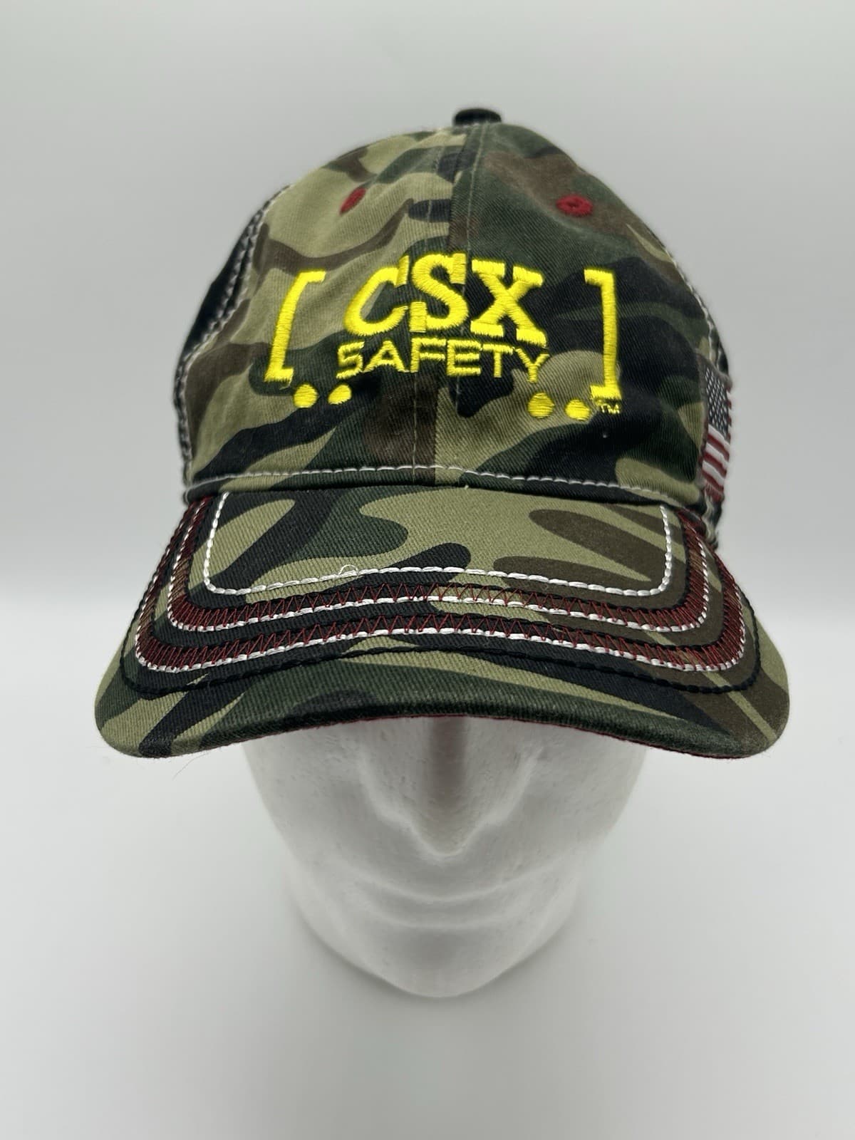 CSX Safety Railroad Camo Adjustble Hat