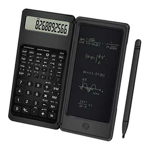 Scientific Calculator with Notepad, 10 Digits LCD Display Foldable Scientific
