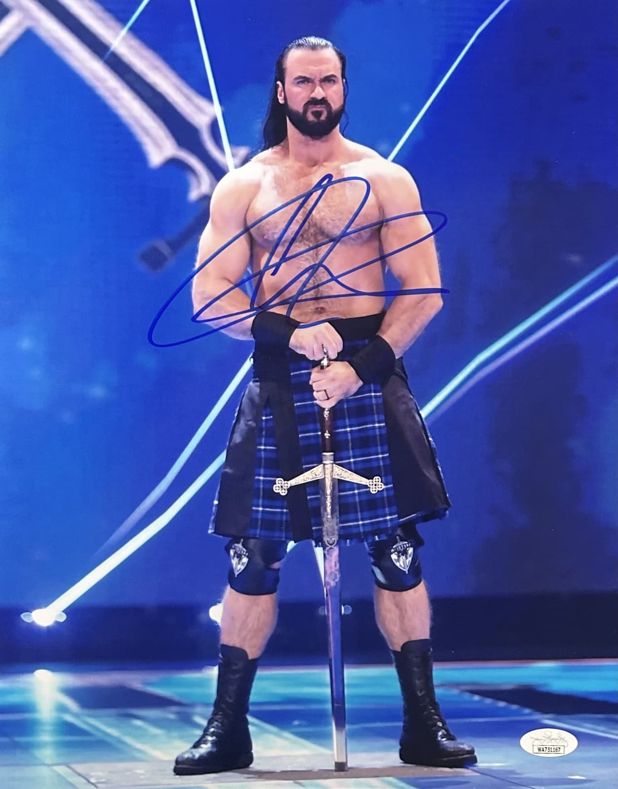 DREW MCINTYRE Autographed 11x14 Photo JSA AUTHENTICATED #1