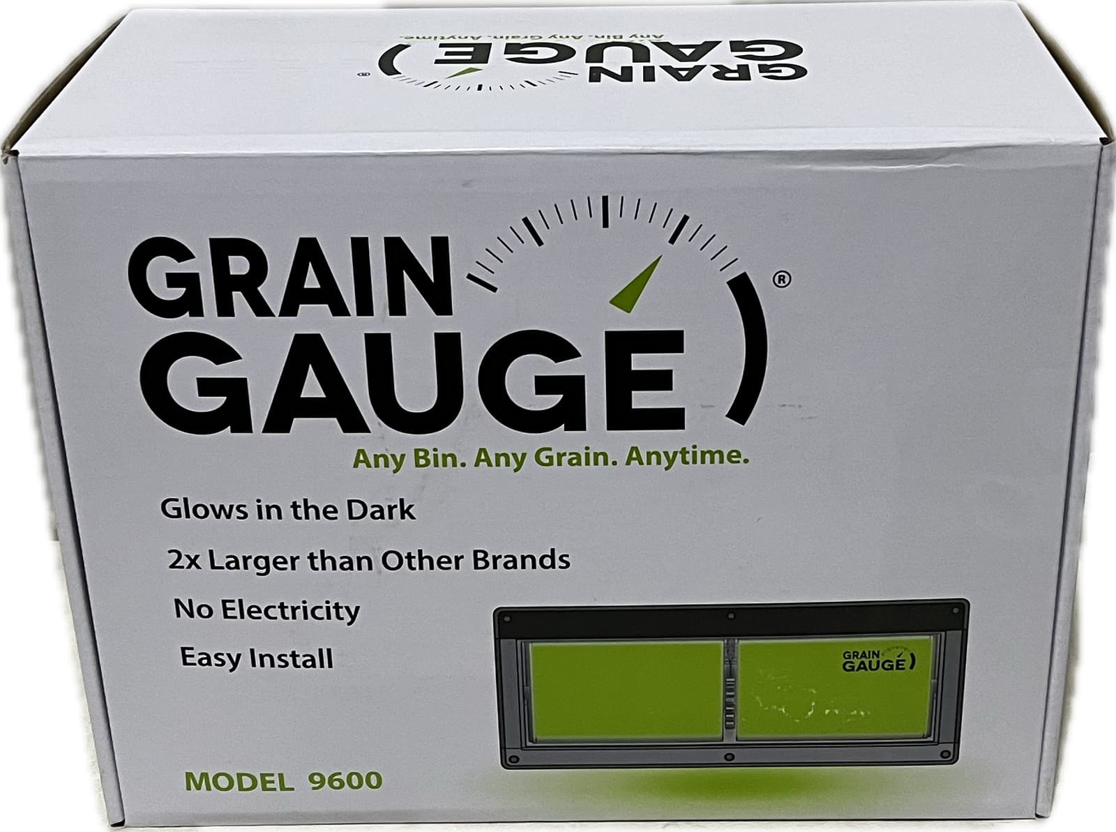 Grain Gauge Bin Level Monitor - Read Grain Level from Ground - Glows in the Dark