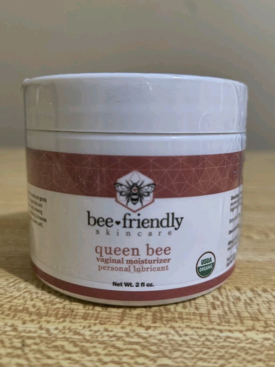 BeeFriendly Organic Vaginal Moisturizer, USDA Certified 2oz Exp 05/27