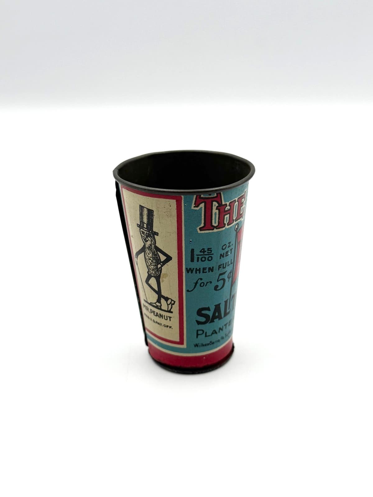 Planter's Mr. Peanut 5-cent Tin Nut Measuring Scoop-1924 HTF