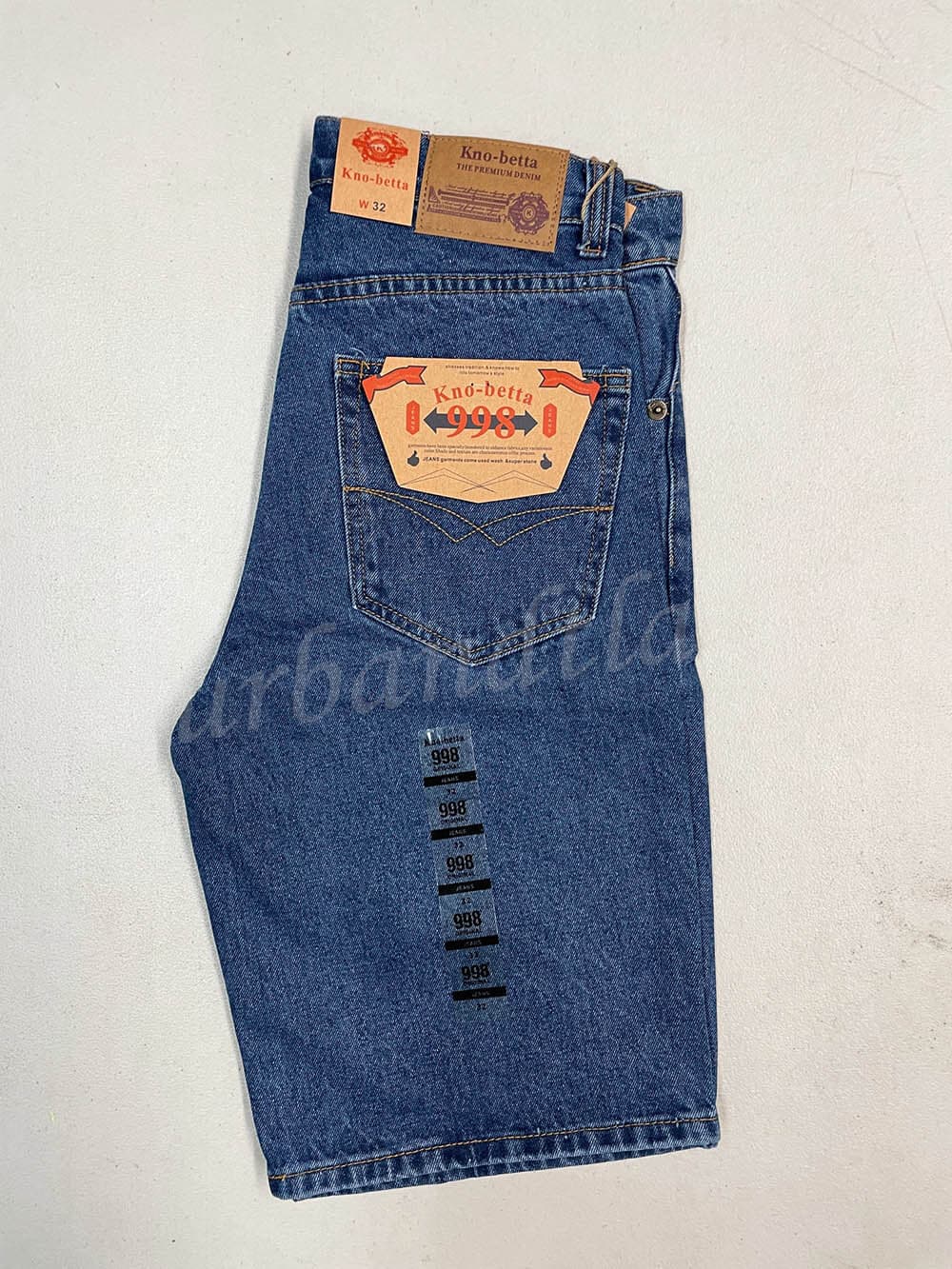 Men's Regular Fit Denim Jean Shorts Size 30-50 Kno Betta