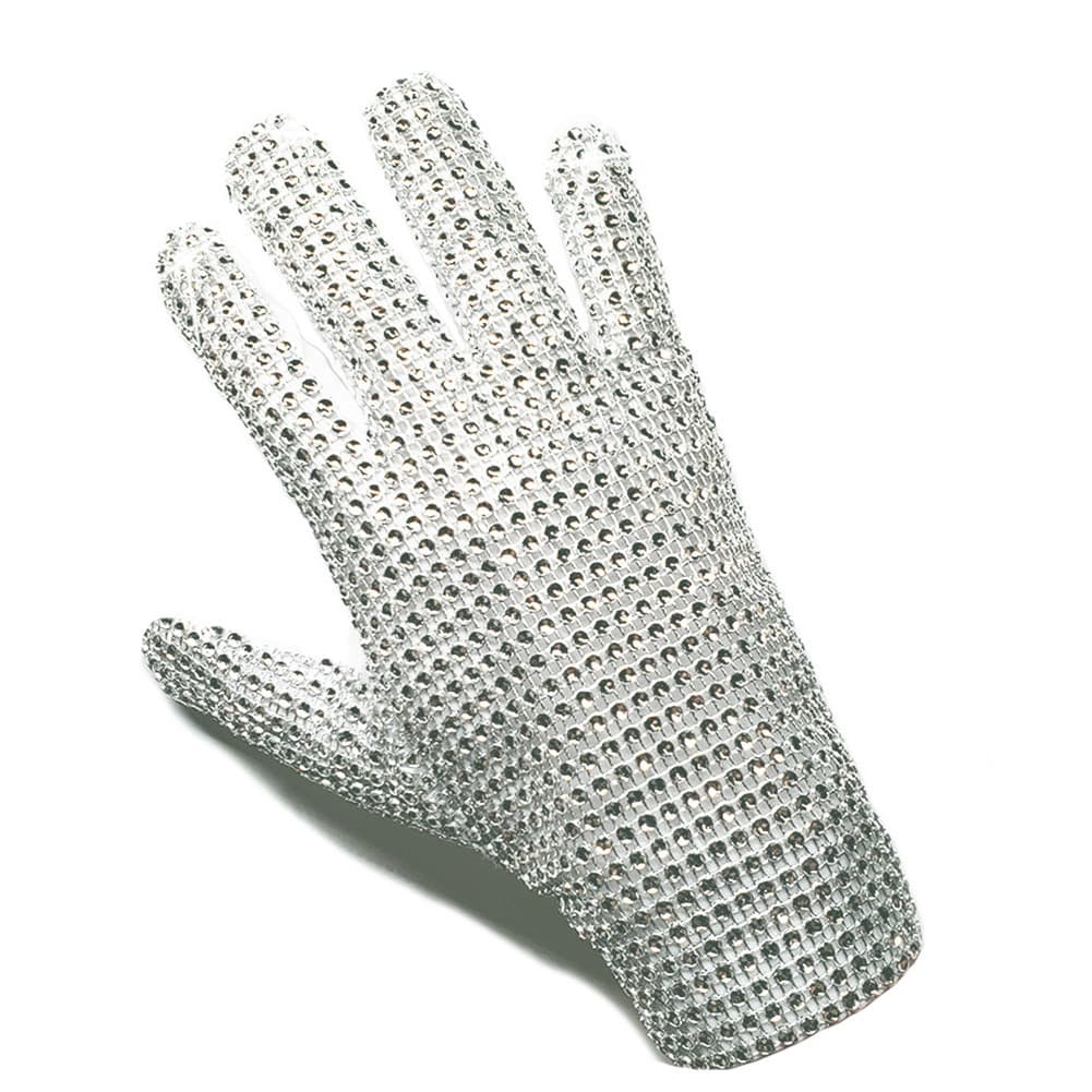 Michael Gloves Silver Single Side Drill Gloves for Halloween