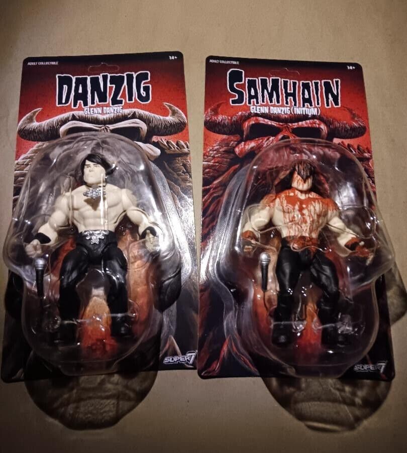 Samhain & Glenn Danzig (Bloody) 2 Retro Action Figures - super7 Misfits