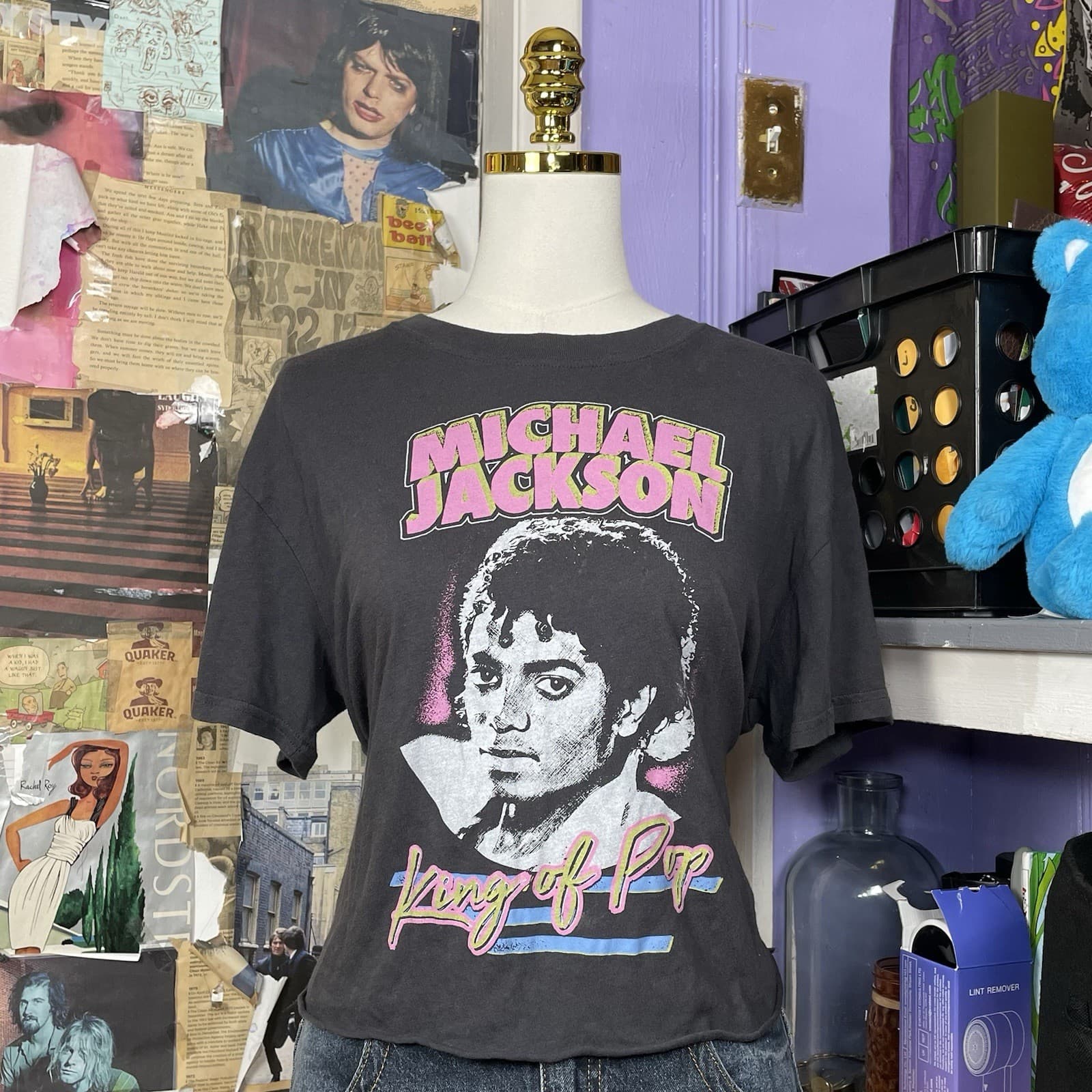 Michael Jackson King of Pop Cropped Tee