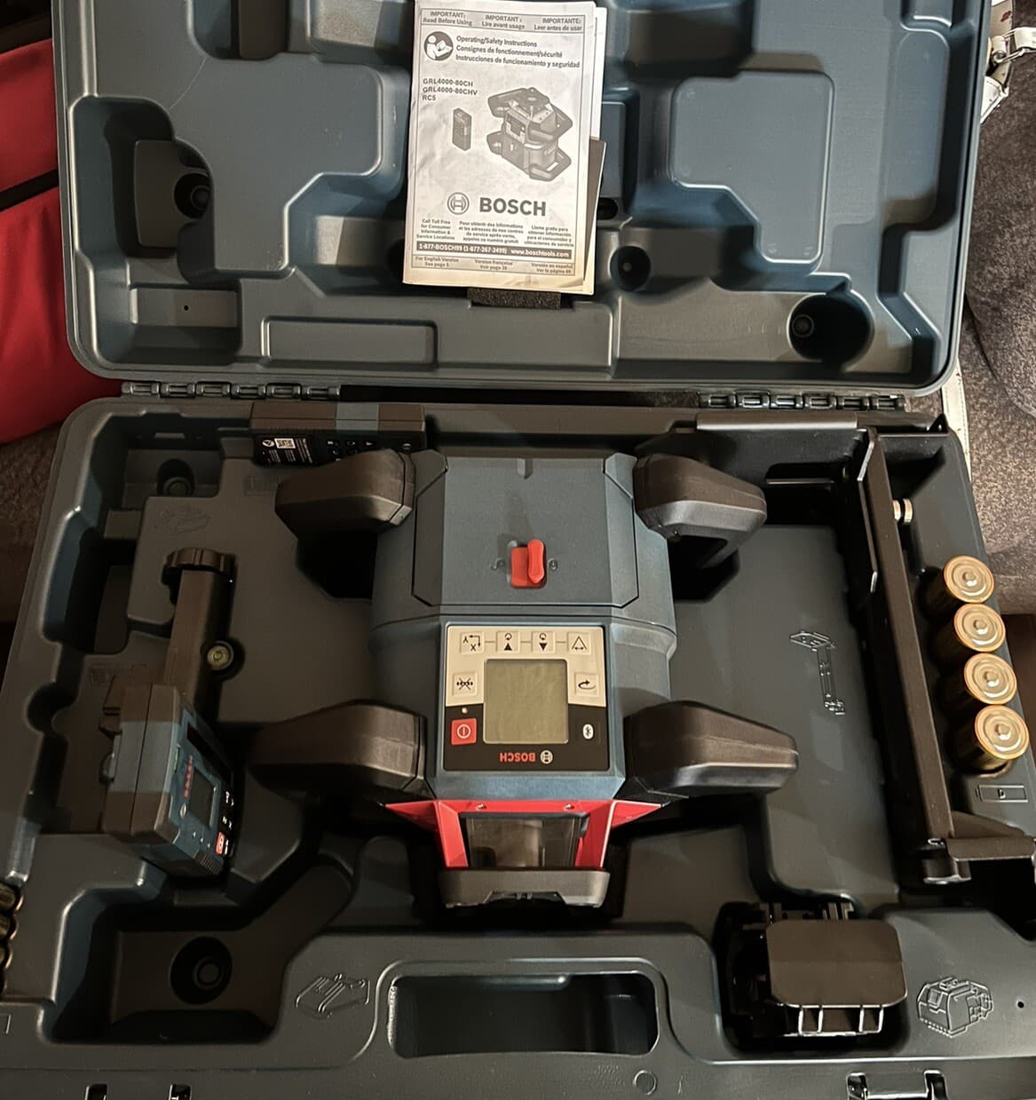 Bosch 18V Connected Self-Leveling Horizontal/Vertical Rotary Laser GRL4000-80CHV