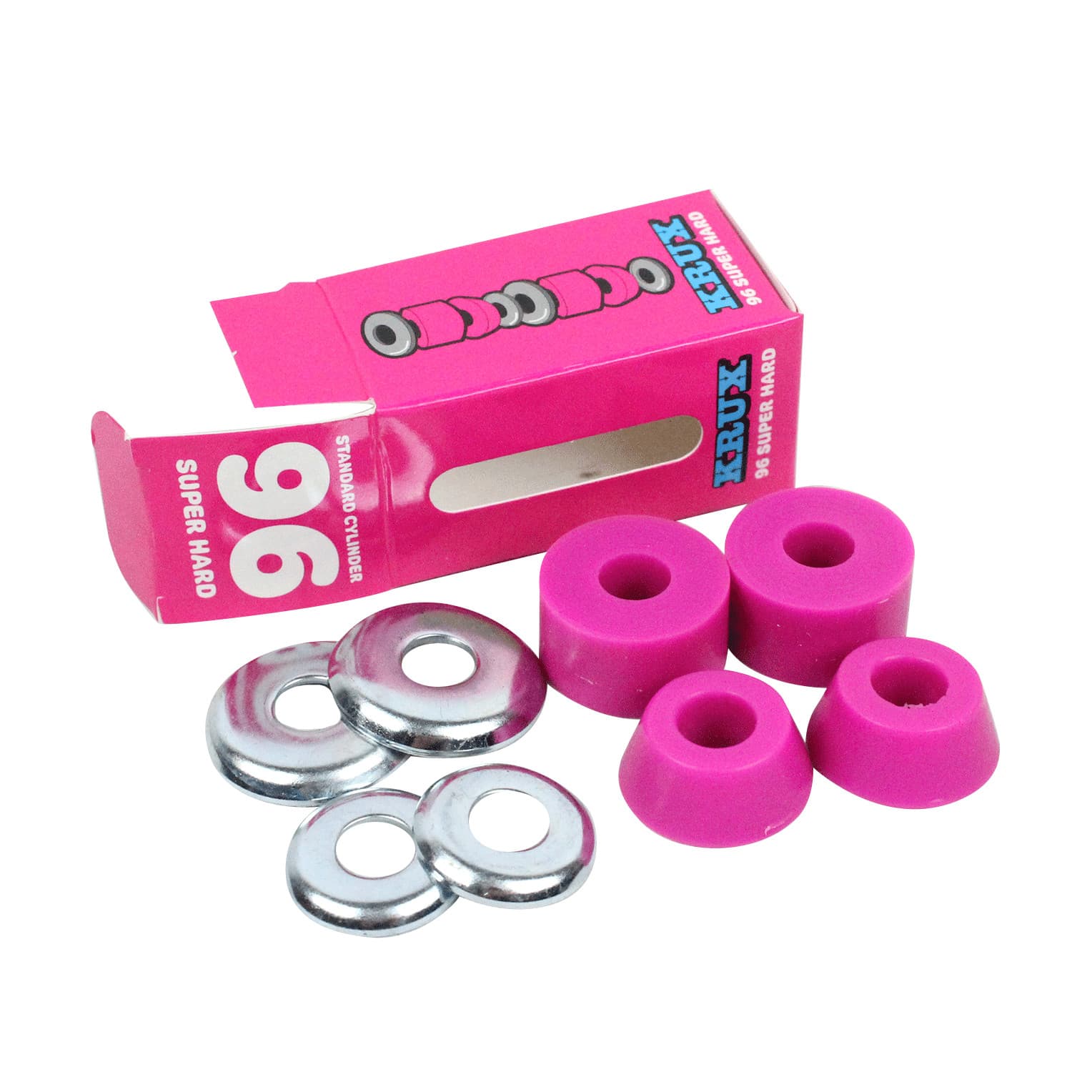 Krux Trucks Skateboard Bushings Worlds Best Cushions Super Hard 96A Pink