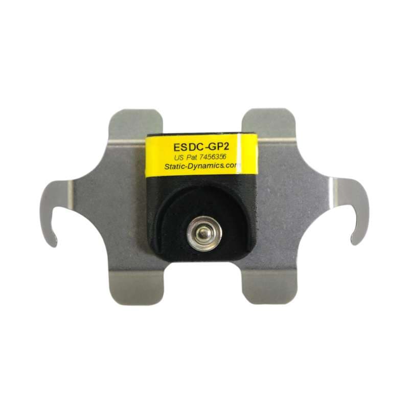 ESD Grounding Clip with Dual Wrist Strap Jack and Ground Snap-Pack of 5